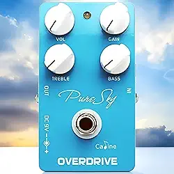 Pedal de guitarra MIMIDI CP-12 Pure Sky, overdrive limpo e altamente puro, design true bypass, 9V Caline Sky OD Efeito Overdrive puro Acessórios para pedais Instrumentos Musicais Infantis