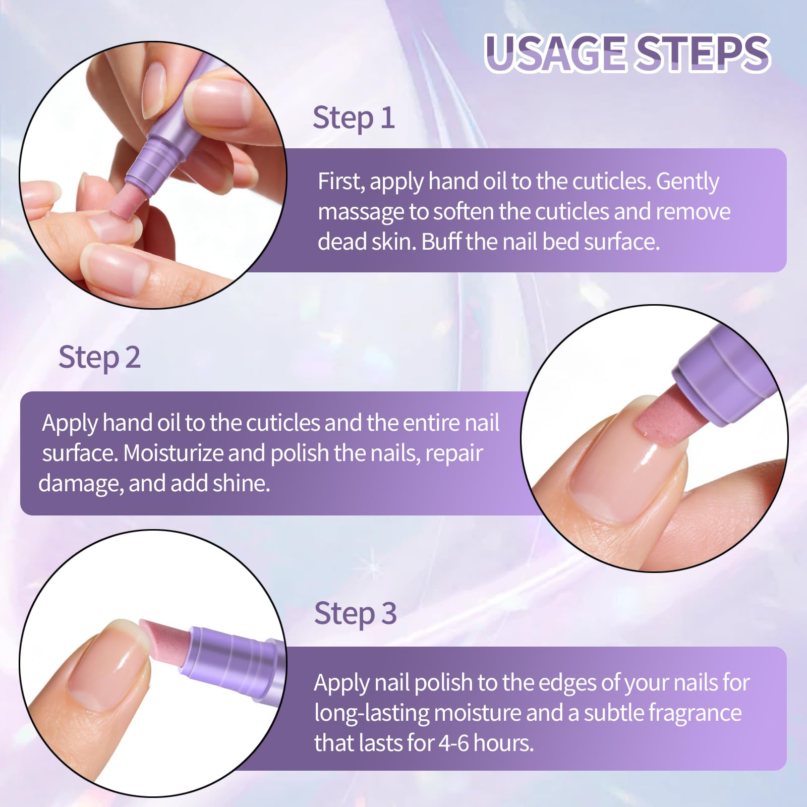 2 Pezzi Pennino 3 in 1 per la Cura di Cuticole e Unghie, Penne Liquide per Rimozione Cuticole, Penna Olio per Cuticole Unghie per Unghie Secche, Screpolate e Danneggiate