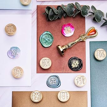 Letter Y Sealing Wax Stamp, Lucky Goddness Alphabet Wax Seal Stamp Y, Gold