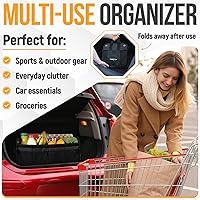 Vista 5 de FORTEM Trunk Organizer For SUV Car Organizer and Storage, Multi-Compartment Storage Bag Car Accessories for Women Men, Perfect Christmas Gifts