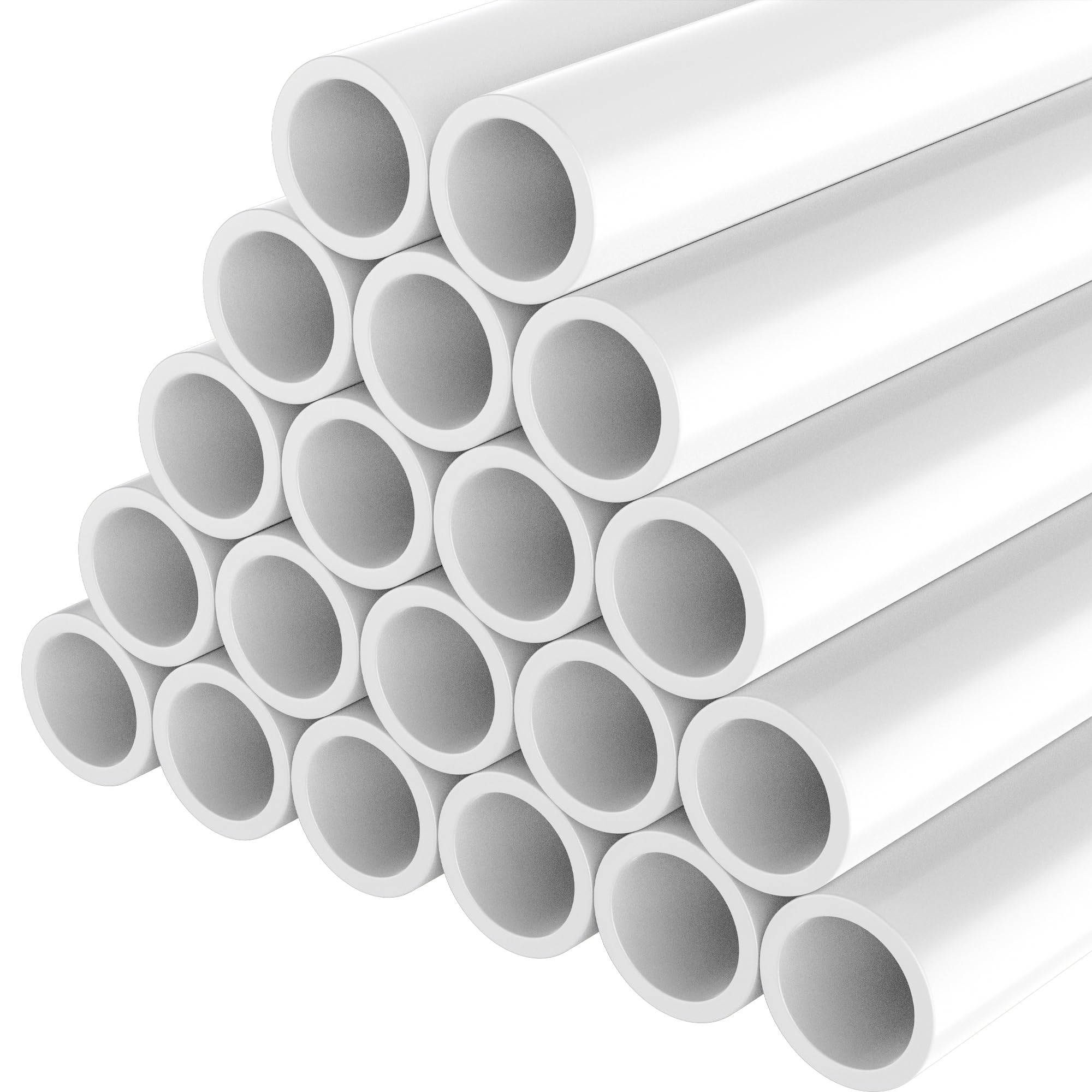 Photo 1 of 10 PCS 3/4 Inch PVC Pipe, 17 Inch Long Schedule 40 PVC Pipes for DIY Projects, Furniture Grade PVC Pipe for Greenhouse Garden Farm Workshop Shelves Furniture Frame, White