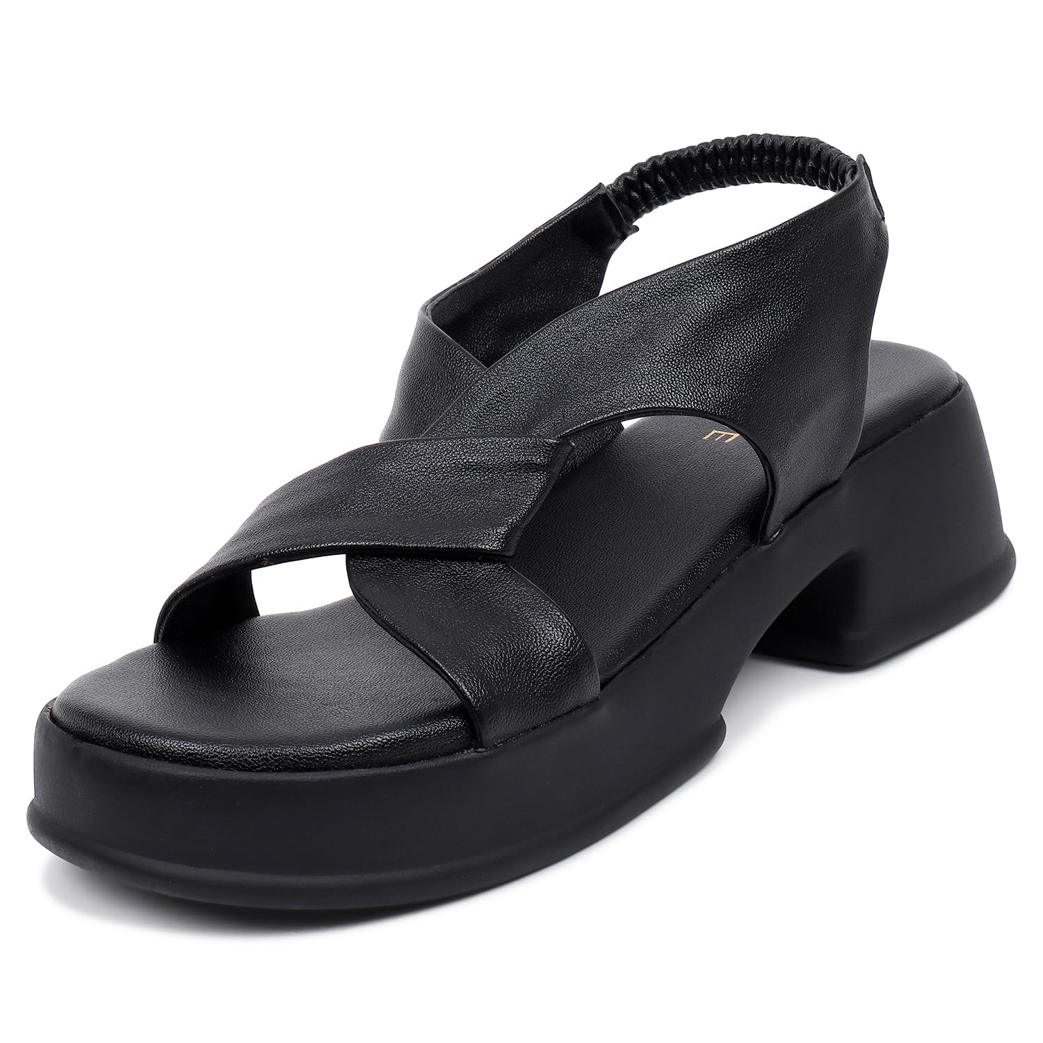 TRASE Urban Nomad Ankle Strap Block Heels Sandals For Women (Black, 38 EURO) (B0DCSTRRYF) Amazon Price History, Amazon Price Tracker