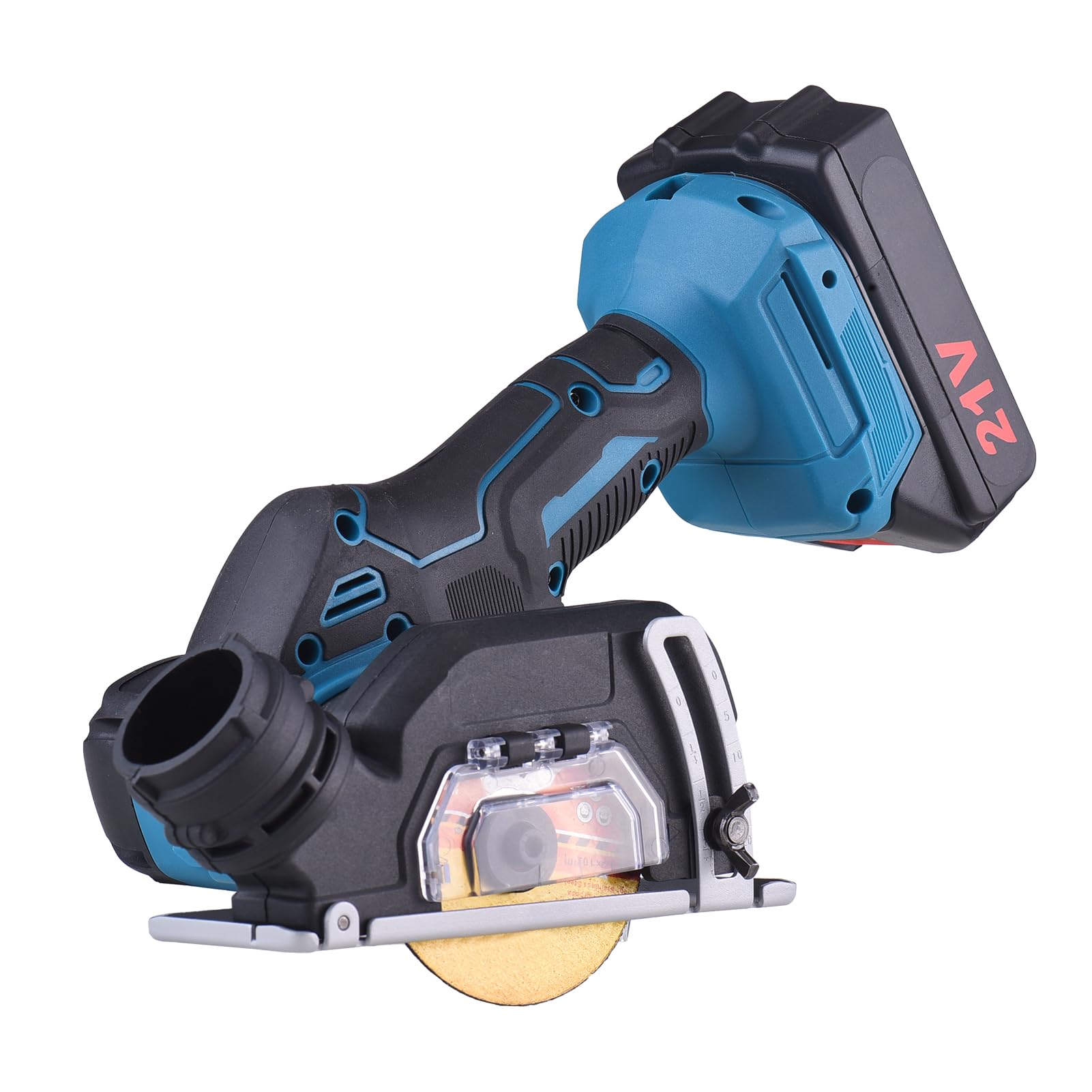 Smerigliatrice Angolare a Batteria, 3 Pollici, 20 V, Kit Doppia | Strumento di Taglio, Utilizzo di Piastrelle in Metallo e Legno, Alloggiamento in Plastica, Dissipazione del Calore,