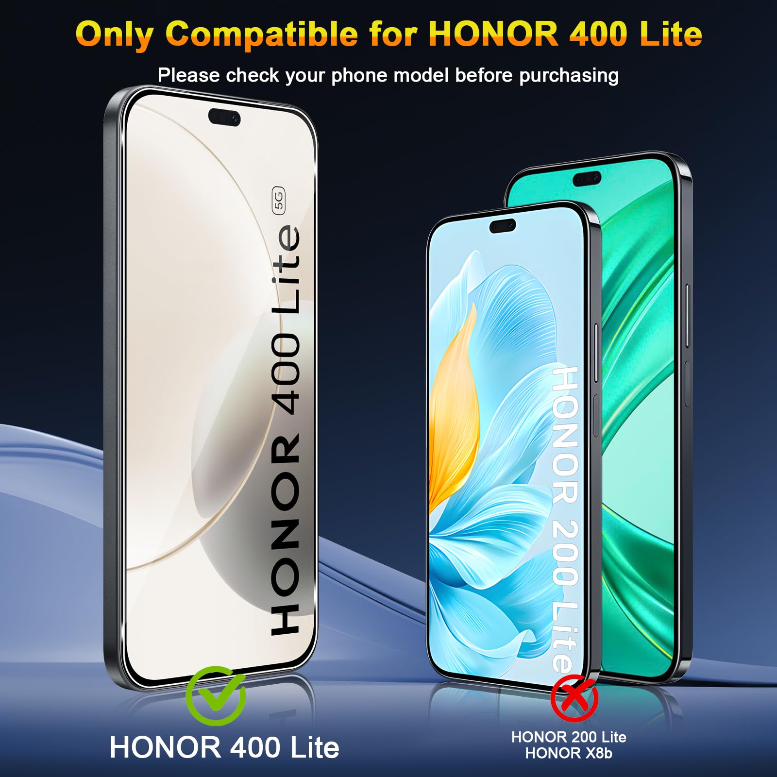 QULLOO Verre Trempé pour Honor 400 Lite 5G, 3 Pièces Protecteur D'écran et 2 Pièces Caméra Arrière Protecteur, 9H Dureté Film Protection Écran HD Clarté Anti Rayures Vitre Protection