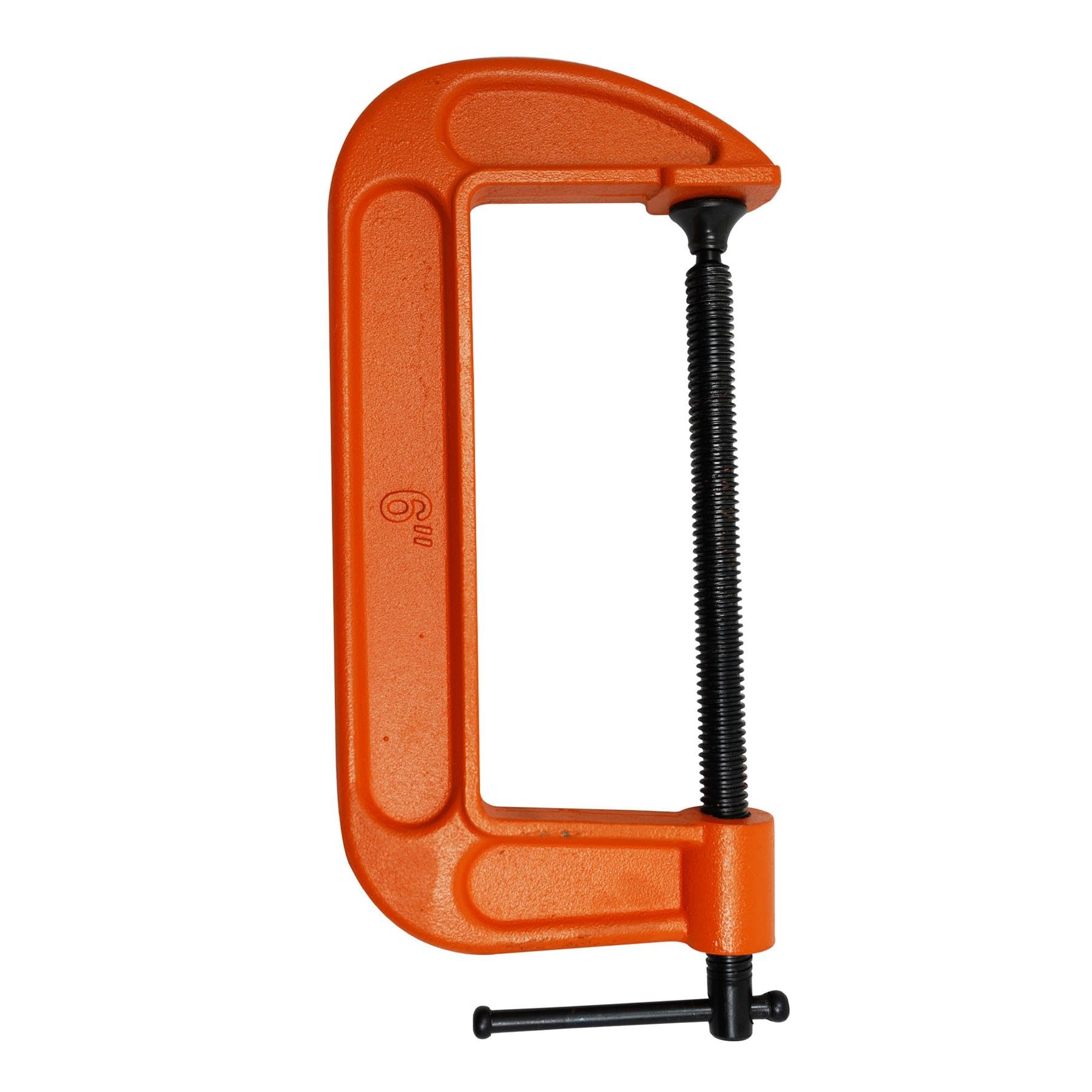 Dapetz ® Mini G Clamp 6 (150mm) Capacity G-Clamps - Industrial Strength C Clamp Cast Iron Frame Professional Strong Corrosion Resistant for Metal Building Woodworking Carpentry