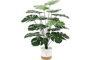 Artificial Elephant Ear Plant for Lifelike Home or Office Decor