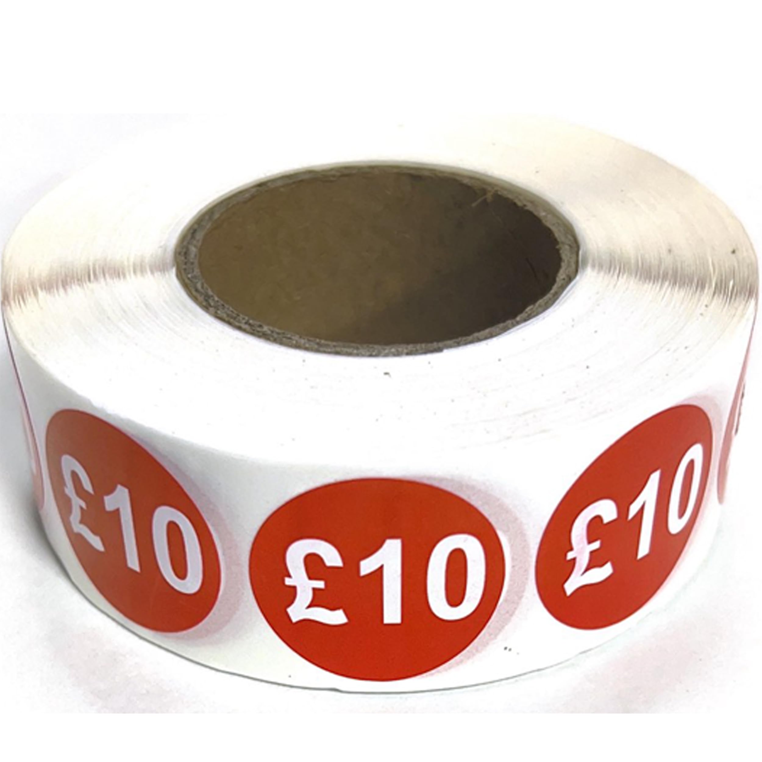 1000x 25 mm red Price self Adhesive Stickers Sticky Labels for Retail Display. (£10)