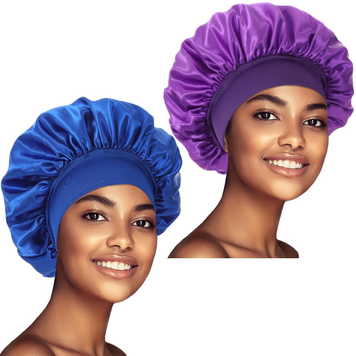 Satin Silk Hair Bonnet for Women | Sleep Cap for Curly Hair