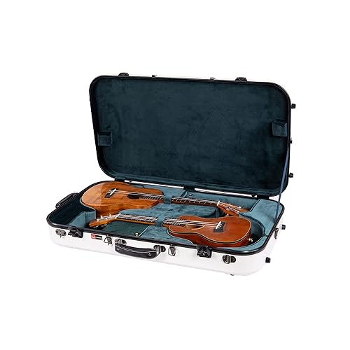Miniatura 14 de Crossrock Estuche para ukelele de doble tenor, 100% pureza de fibra de vidrio con bloqueo TSA, rojo (CRF2020DTURD) Rojo -,Negro -,Azul