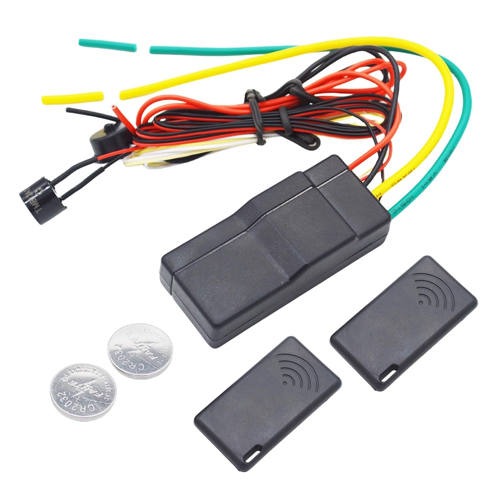2X Antidémarrage de Voiture 12 V Anti-Piratage 2,4 GHz RFID sans Verrouillage du Moteur de Voiture Antidémarrage sans Verrouillage Automatique Caché