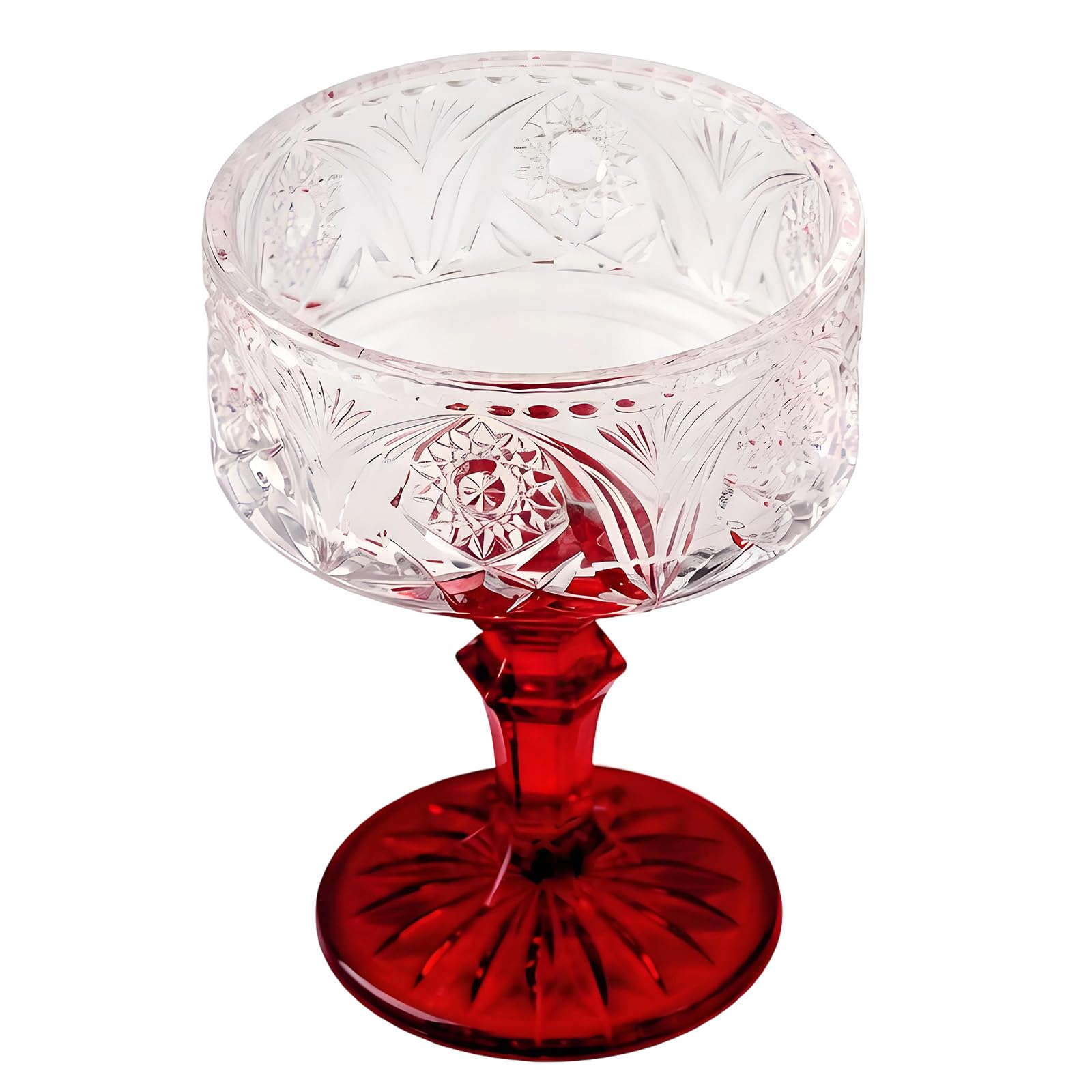 Elnwnnkc Footed Puddings Goblet Cup Glass Crystal Ice Cream Dessert Serving Bowl for Daily Use and Holiday Parties Supplies High Foot Ice Cream Cup