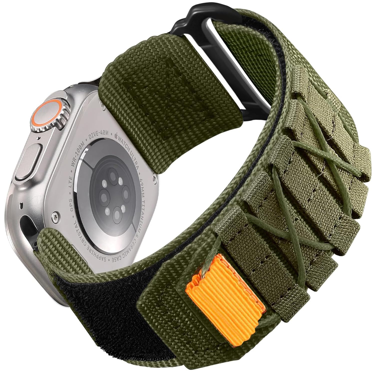 Zitel Band Compatible With Apple Watch Ultra 2 Band/Ultra Band 49Mm 45Mm 44Mm 42Mm For Men, Ultra Wide Nylon Rugged Sport Strap For Iwatch Series 9 8 7 6 5 4 3 Se (Army Green), 26 MM (B0CSKD9GLW) Amazon Price History, Amazon Price Tracker
