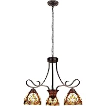 Chloe Lighting Liaison Victorian-Style 3-Light Antique Dark Bronze Finish Mini Chandelier 25" Wide