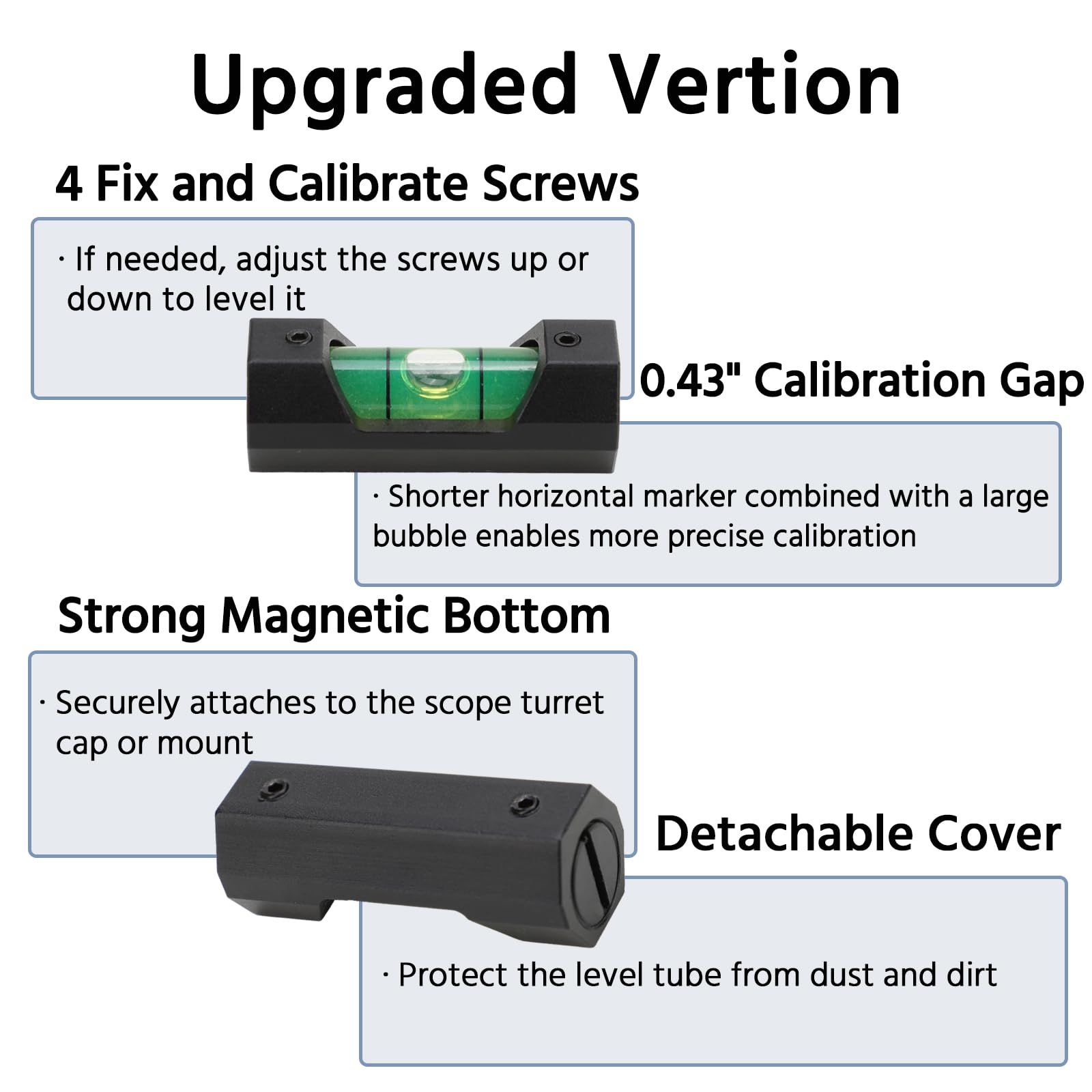 Scope Leveling Kit - Precision Bubble Level -2 Scope Leveling Kit - Precision Bubble Level -2