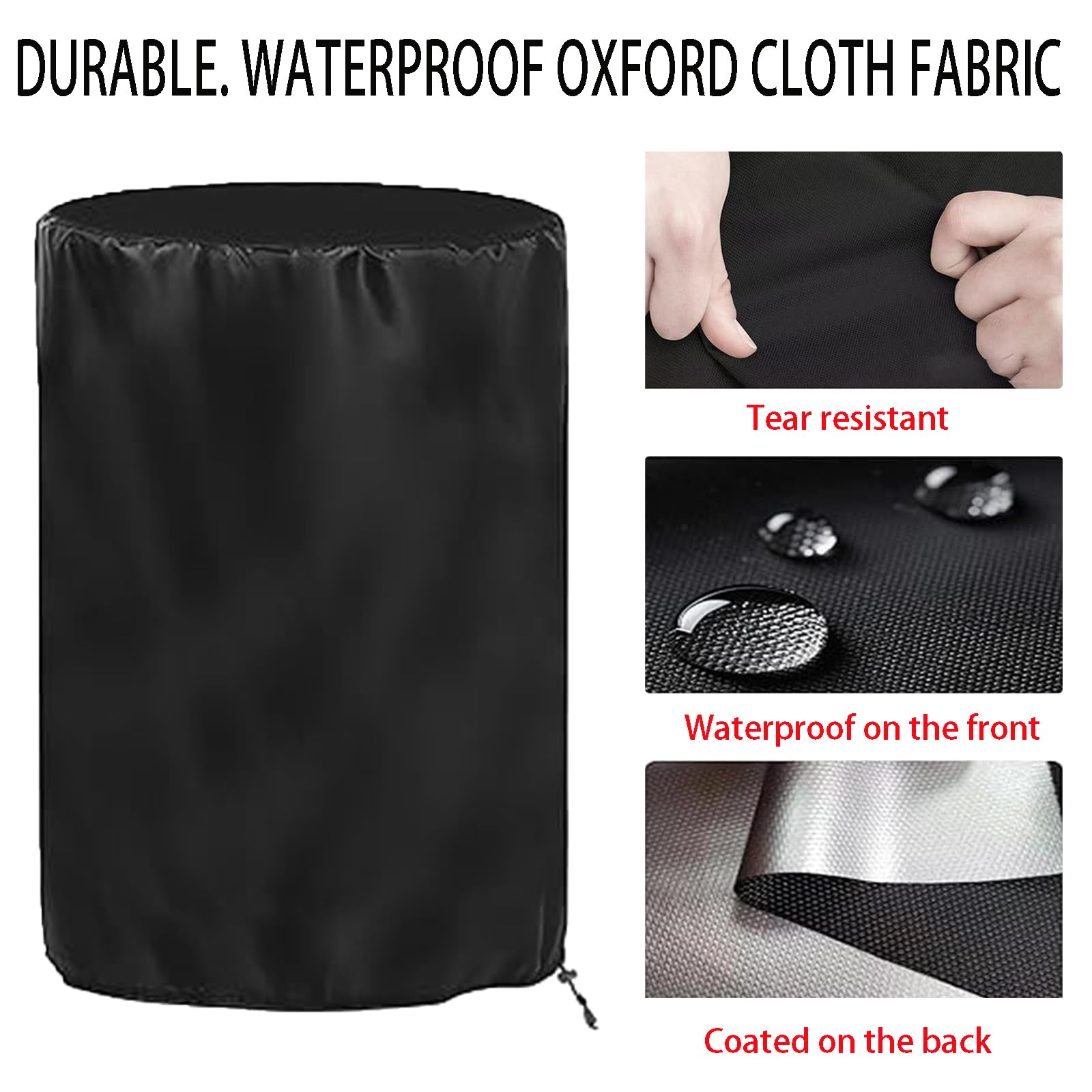Uniwersalny pokrowiec na opony samochodowe, torba na opony, 420D Oxford z zamkiem błyskawicznym i sznurkiem, wodoodporny, pyłoszczelny na 4 opony, srebrny, 90 x 130 cm / 35,4 x 51,2 cala