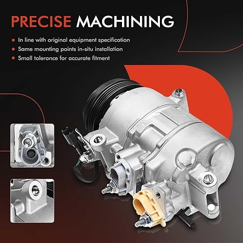 Miniatura 5 de A-Premium Compresor de AC con embrague compatible con Ford Escape 2017-2019, Transit 2019-2020, Transit Connect 2019-2022 y Lincoln MKC 2017-2019