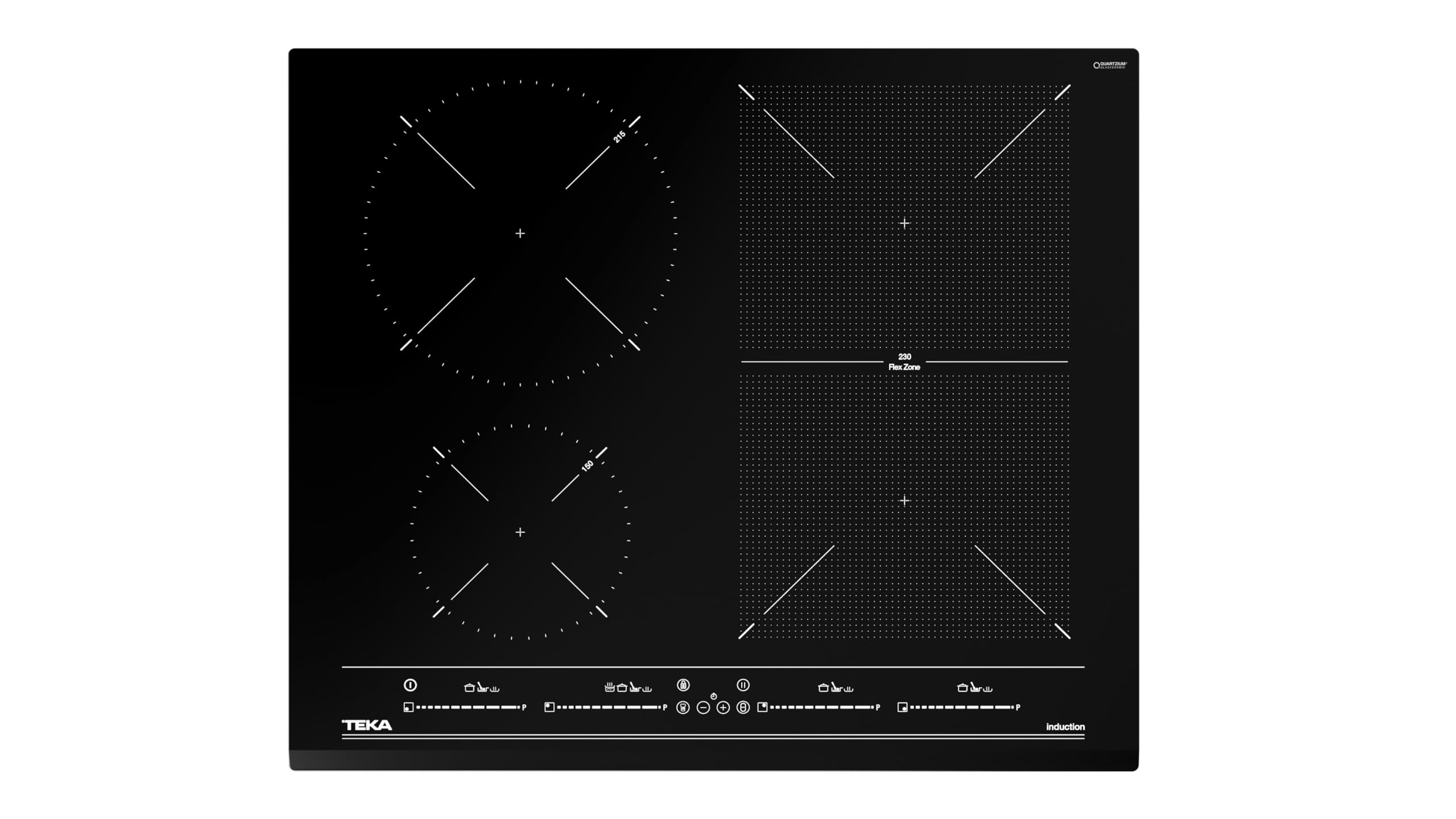 Teka 112510019, Piano cottura a induzione, 60 cm IZF 64440 BK MSP, Black glass