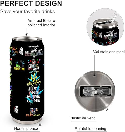 Miniatura 4 de Vaso para jugadores, regalos para jugadores, regalo genial de juegos para hombres, adolescentes, niños, novio, tazas de juegos, regalo de