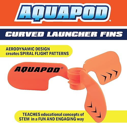 Miniatura 2 de Aletas curvadas de cohete de agua (2 unidades)  Compatible con cualquier botella de 2 litros  Hace que la botella se espiral en el aire  Divertido