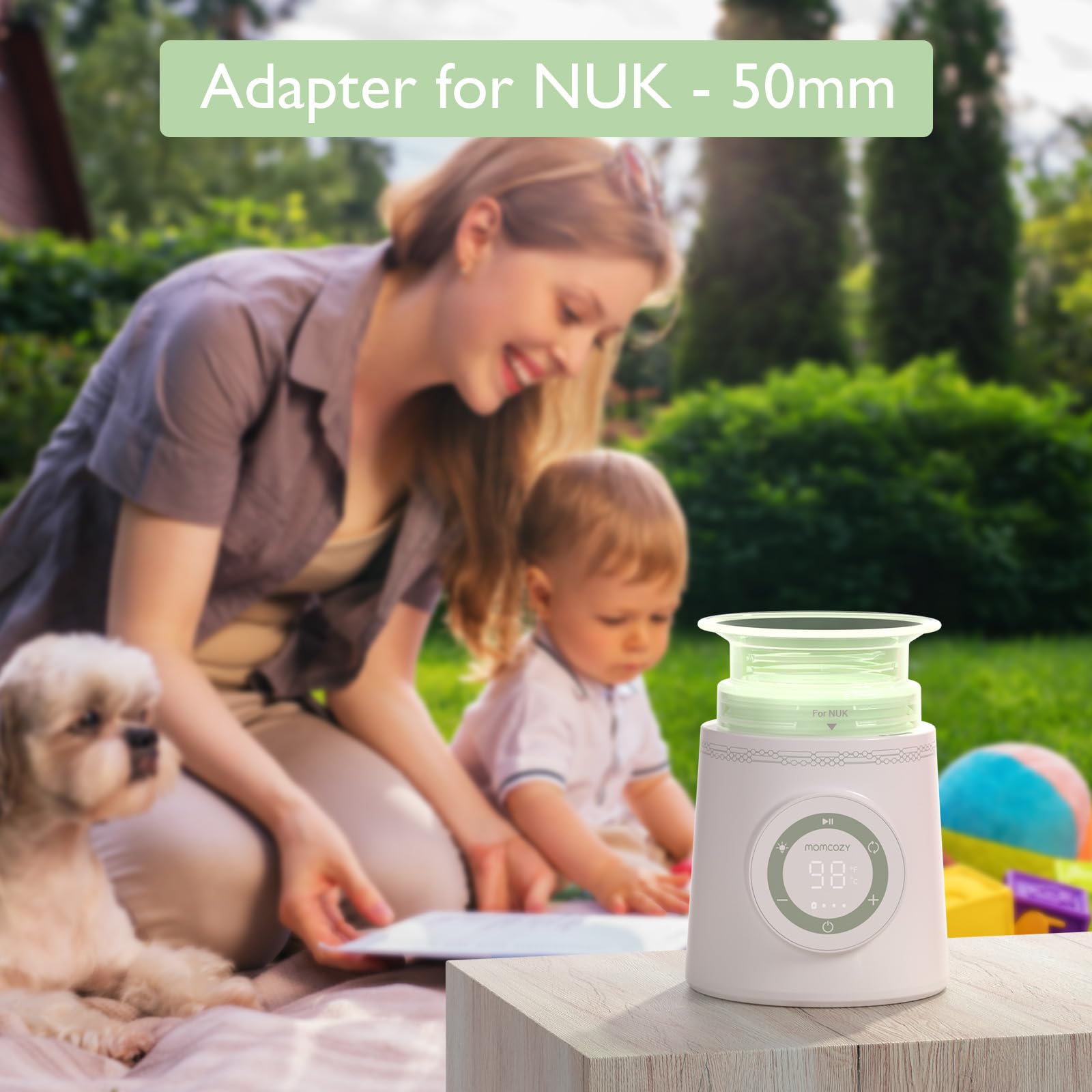 Amazon | Momcozy ポータブルボトルウォーマーアダプター NUK哺乳瓶用