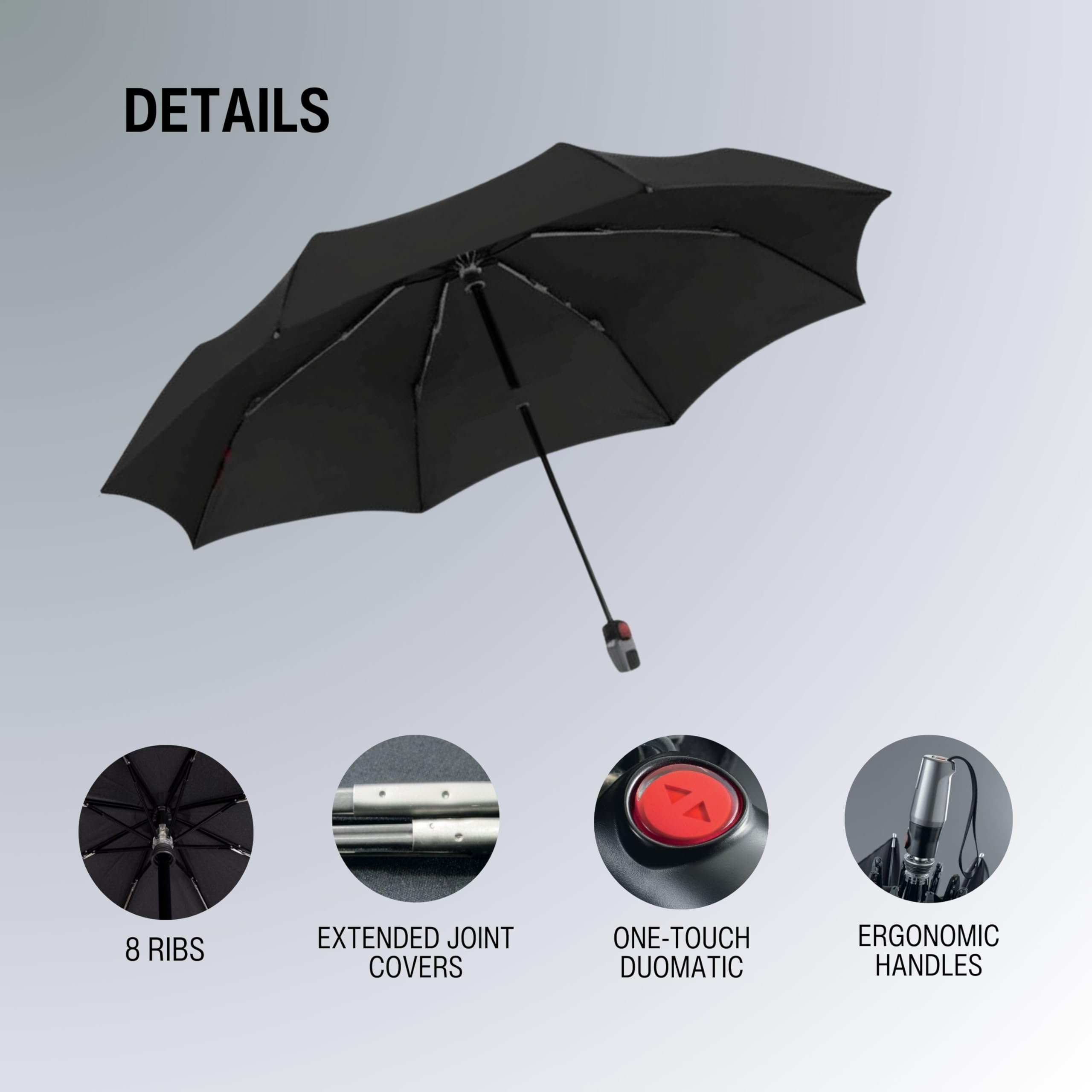 Knirps Regenschirm T.200 Medium Duomatic With UV Protection Botany Oliv dunkelgrün