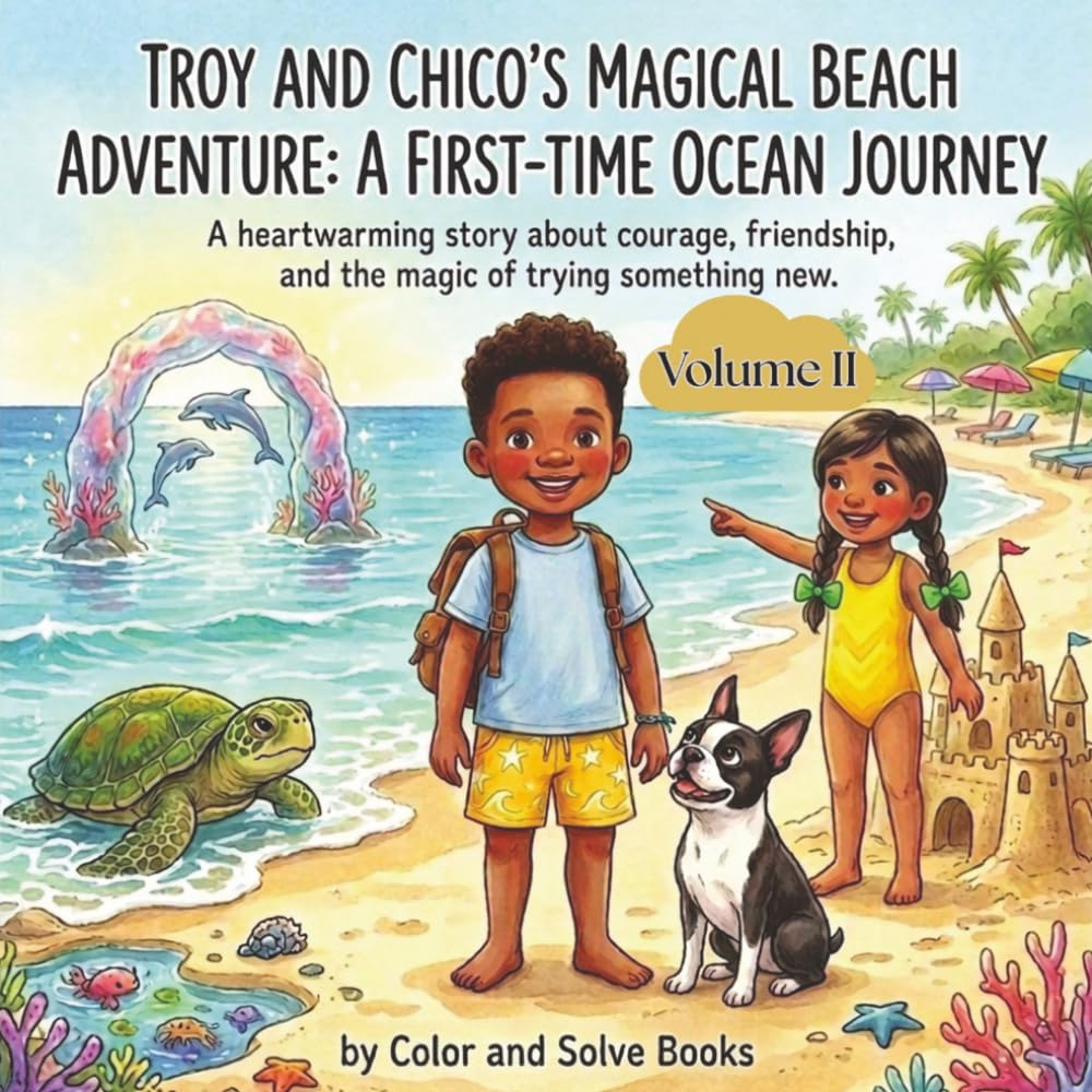 Troy and Chico's Magical Beach Adventure Volume II: A First-Time Ocean Journey (Troy and Chico's Adventures Story Books)