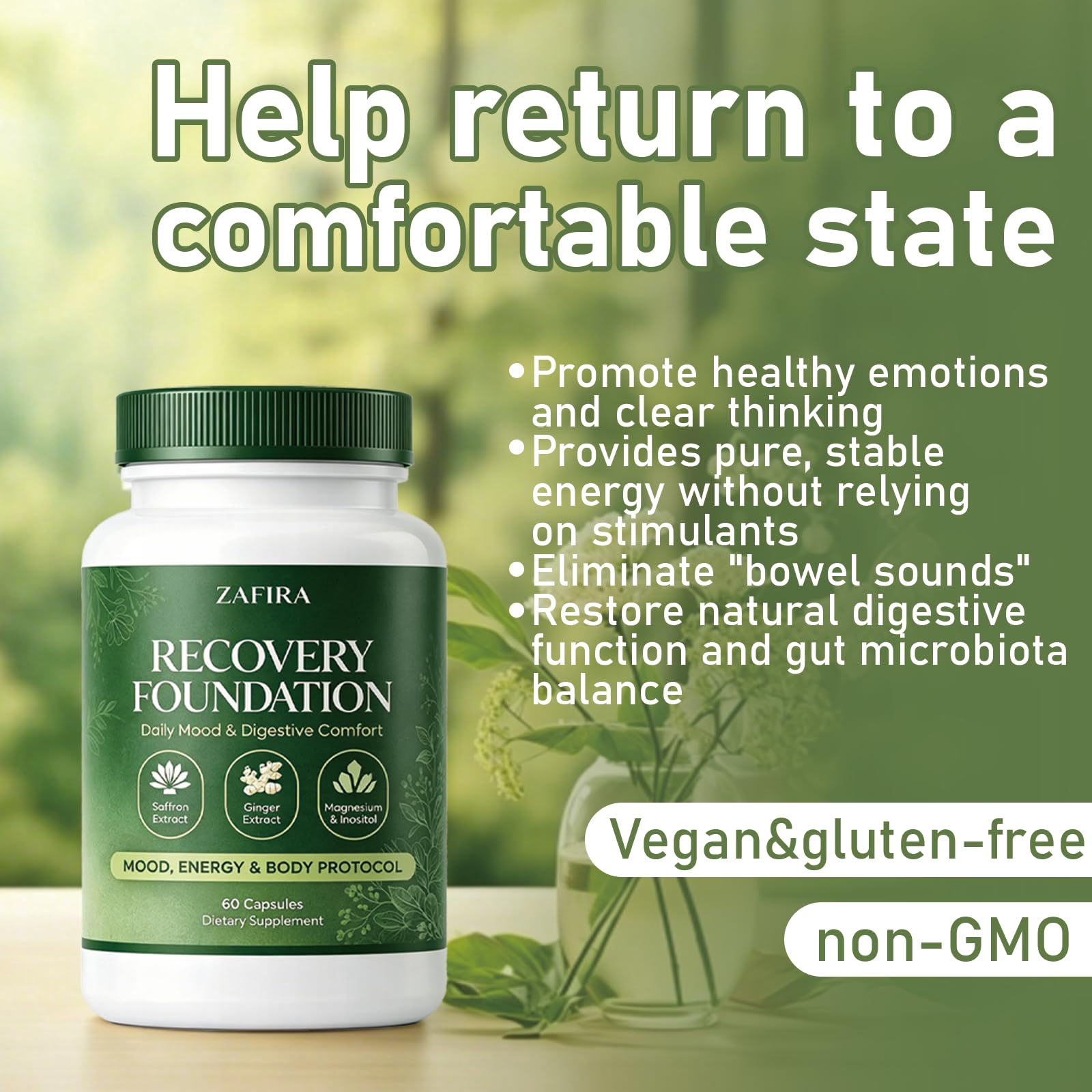 Amazon.com: Zafira Recovery Foundation Mood & Digestive Support
