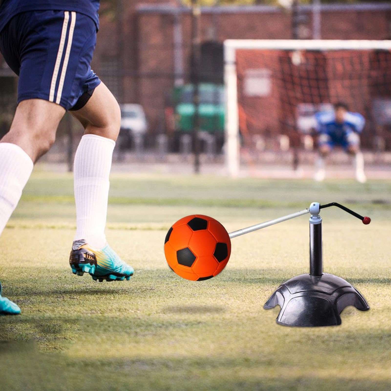 Trainer Touch Calcio, Ausilio Allenamento Football con Rotazione 360° | Meccanismo a Molla, Base in Gomma, Allenamento Calci Multi-Angolo per Passaggi, Controllo e Agilità