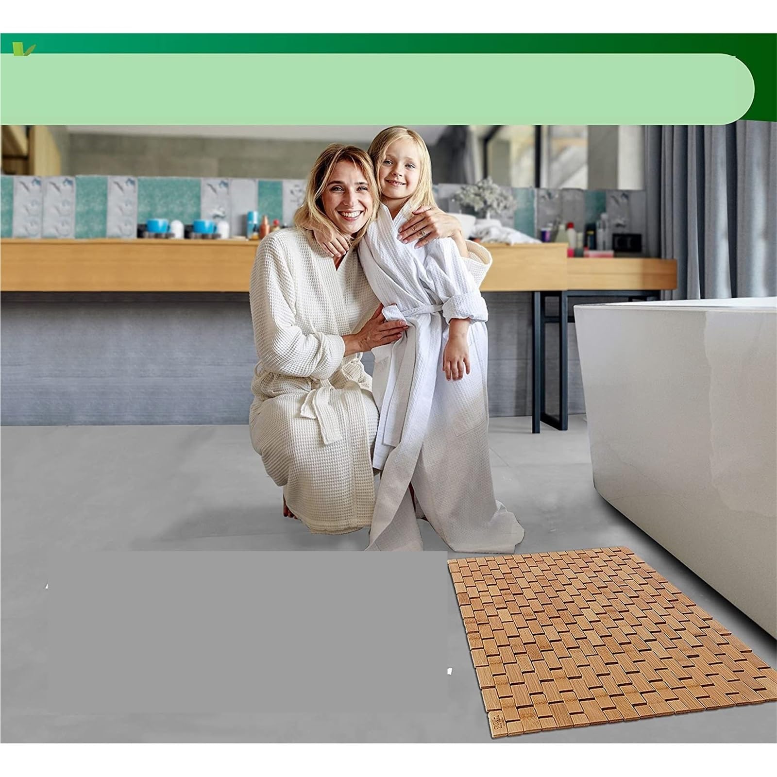 Alfombra De Baño for Madera Plegable - Escalones for Bañera SPA Y Sauna Accesorios for El Piso para Ducha