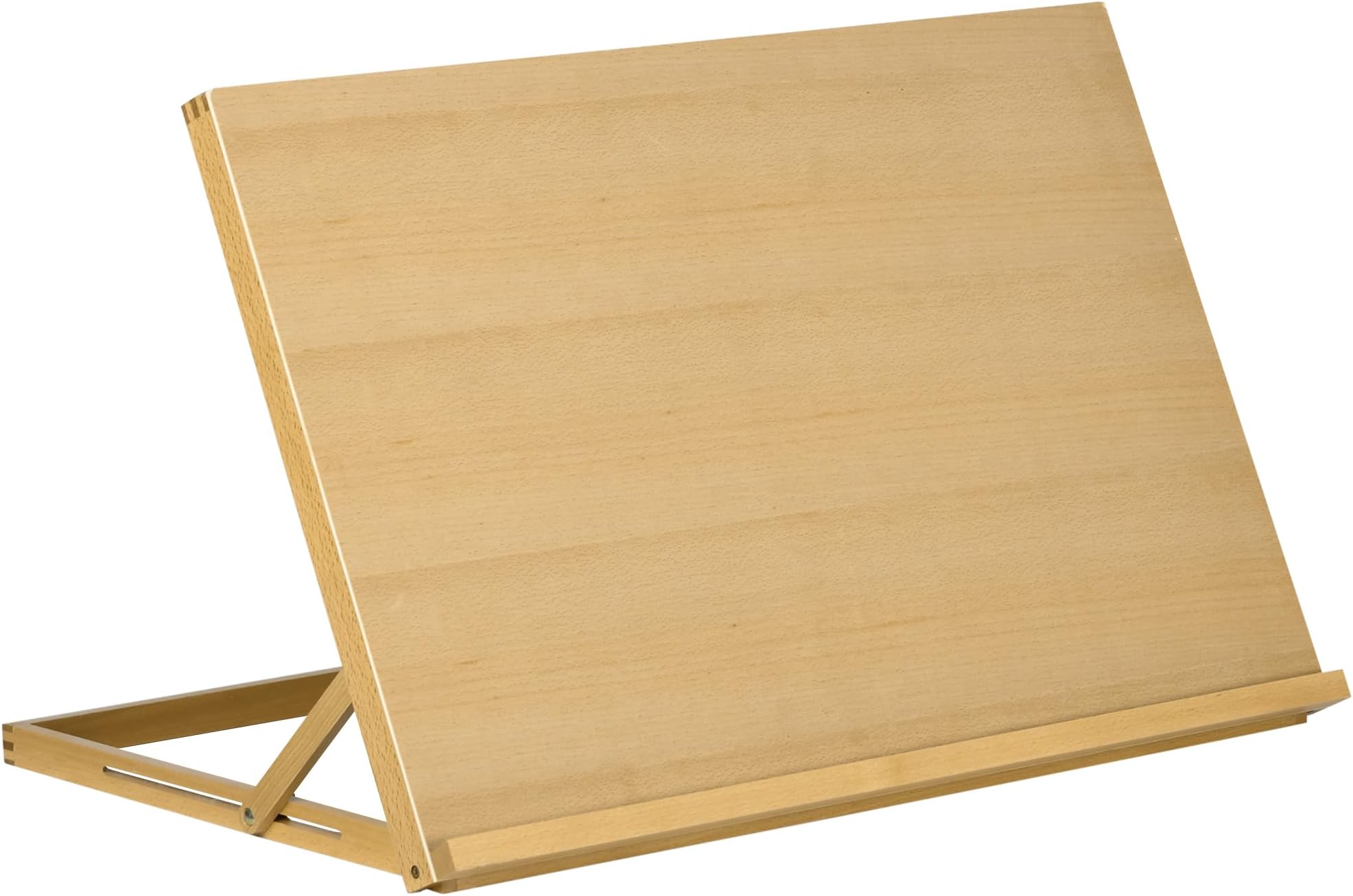 Vinsetto A2 Table Easel, Wooden Drawing Board, Adjustable Desktop Workstation Board for Artists & Crafters, Portable Beech Wood Table Top Box Easel for Painting, Sketching, Arts Crafts