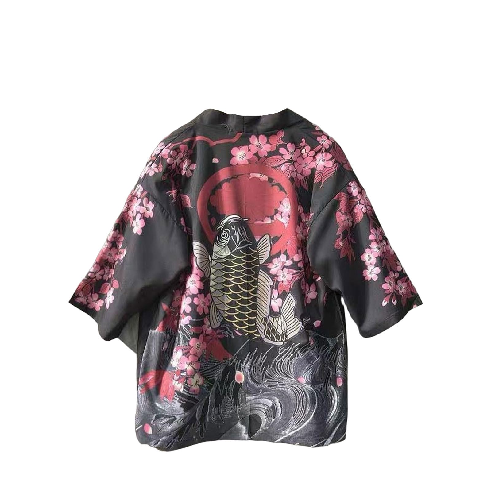 Fox Cherry Blossom Hanten Festival Kimono
