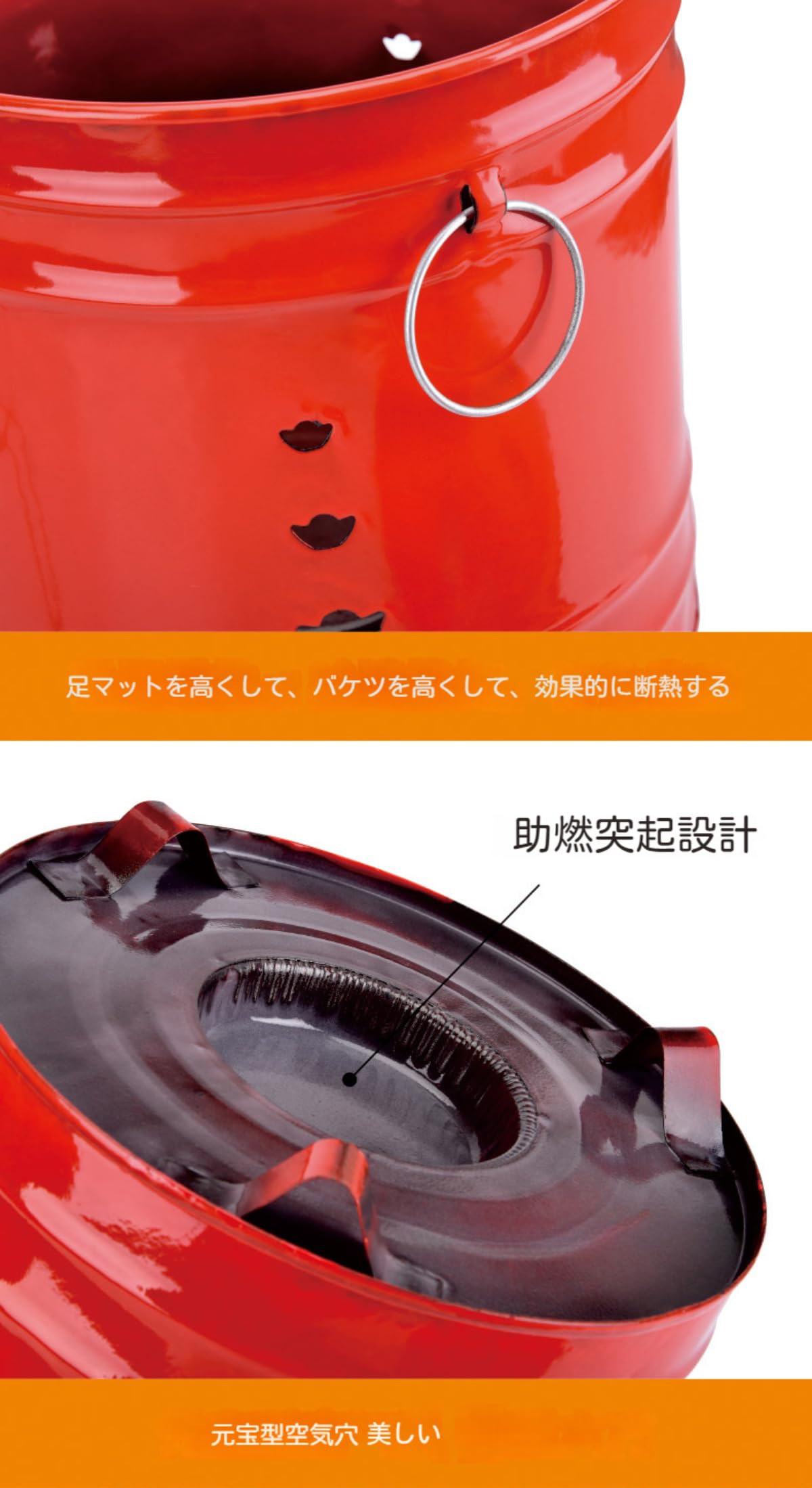 ★本数限定★在庫限り★肉厚タイプ★ドラム缶　落ち葉　キャンプ　焼却炉な Amazon | 家庭用焼却炉、ドラム缶焼却炉、蓋とハンドル付き 燃焼