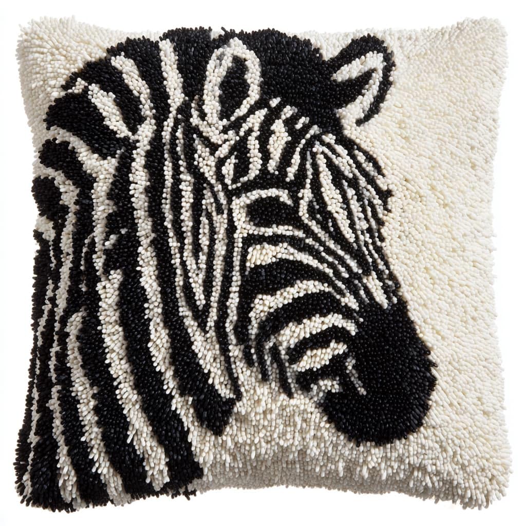 WallustrioaW Latch Hook Kits for Adults Beginners,Animal Zebra