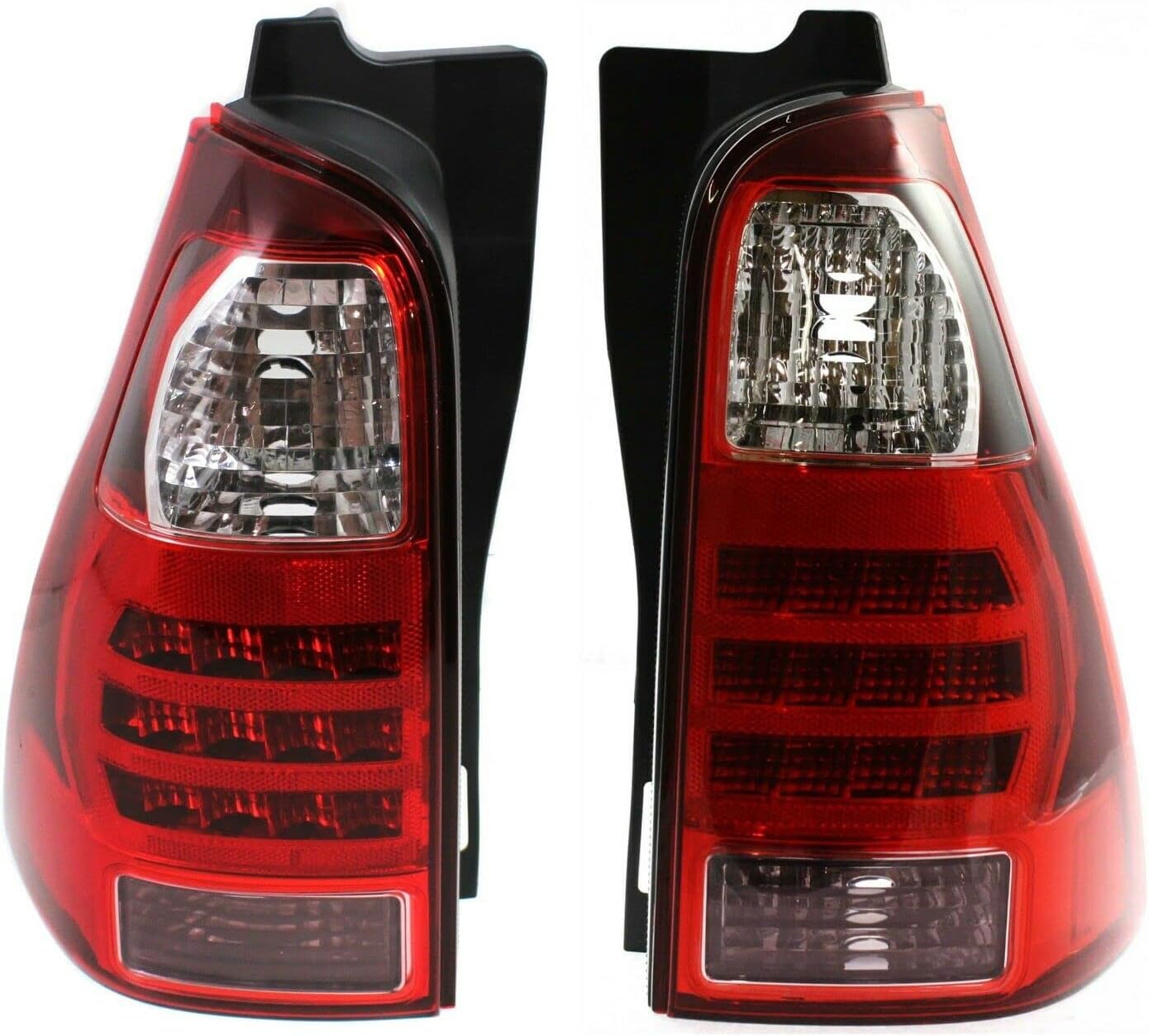 FitParts Compatible With Driver and Passenger Pair/Set Halogen Tail light Assembly Toyota 4Runner 2006-2009. New, Waterproof TO2800172 TO2801172