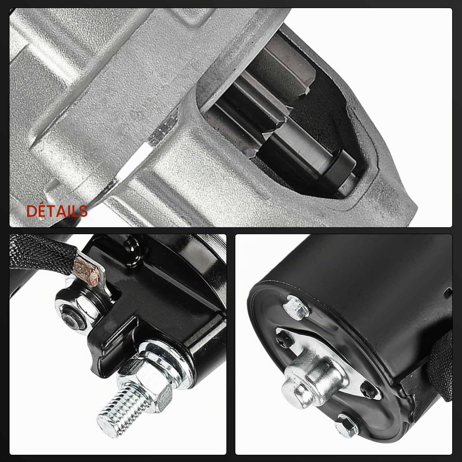 Frankberg Démarreur de moteur 2,5 KW/12 V/9 Dents Compatible avec Ducato Camionnette 250 3.0L Jumpy VF7 2.0L Ducato Bus 250 2.3L Remplacer# 55779086,51779086