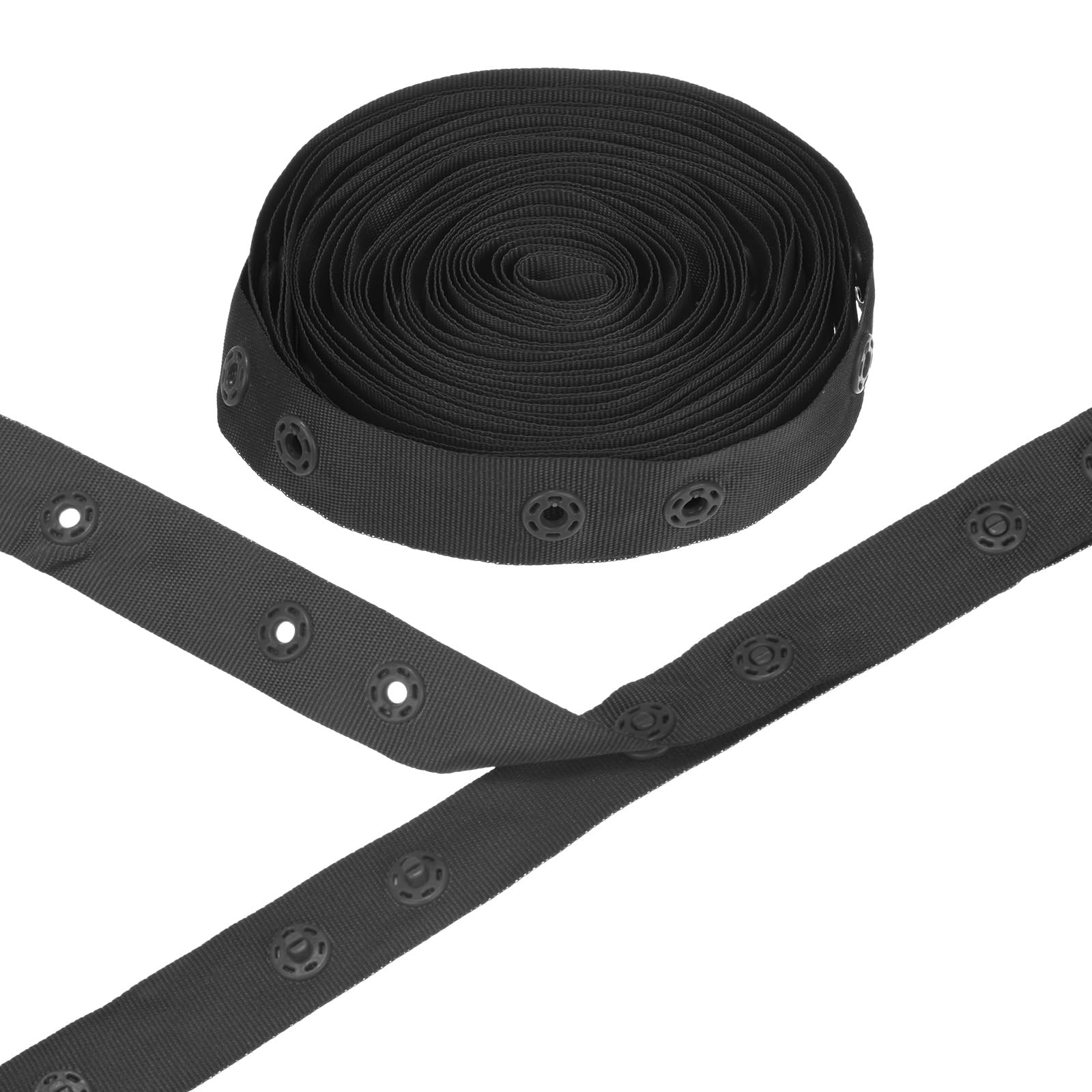 M METERXITY Plastic Snap Buttons, 5 Yards Plastic Snaps