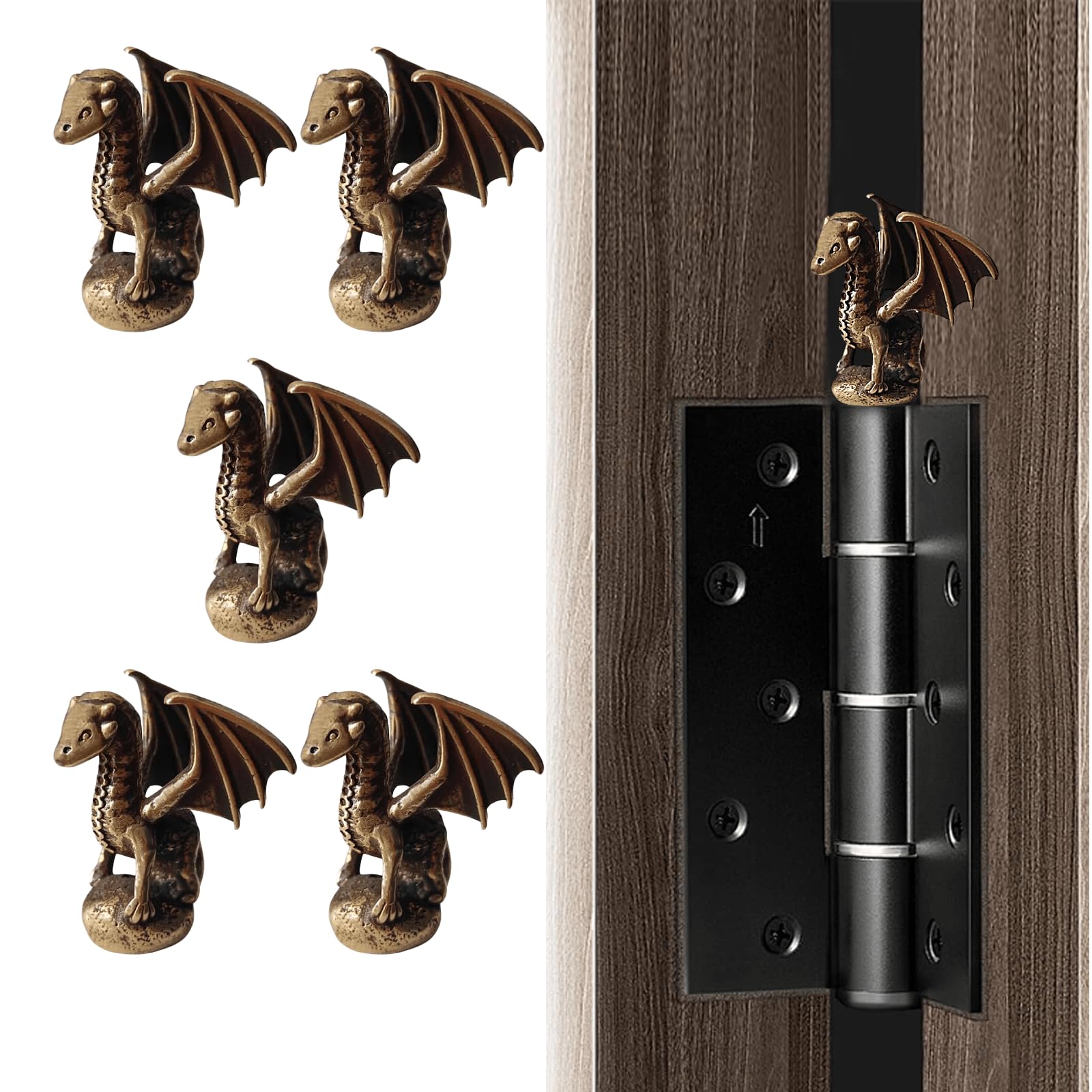 Décoration de porte aimantée chat dragon 5 pour personnaliser une porte blindée