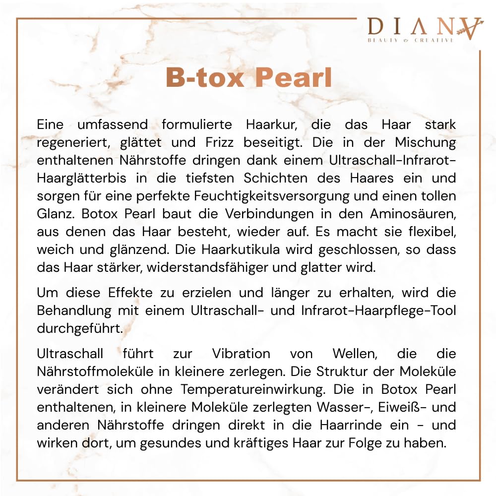 B-Tox - Mascarilla para el pelo y el pelo, juego grande, tratamiento capilar con aminoácidos y vitaminas B, regeneración del cabello, cuidado del cabello, perla, 1000 g + 500 g