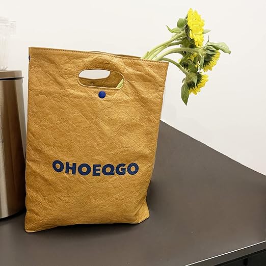 Amazon Co Jp ランチバッグ 保冷 保温 上質 超軽量 防水 洗える 収納便利 お弁当袋 おしゃれ デザイン感 ハンドバッグ 保温バッグのように見えない トートバッグ 大容量 男女兼用 通勤 通学 キャンプ ピクニック 遠足 Tyvek製 茶色 シューズ バッグ