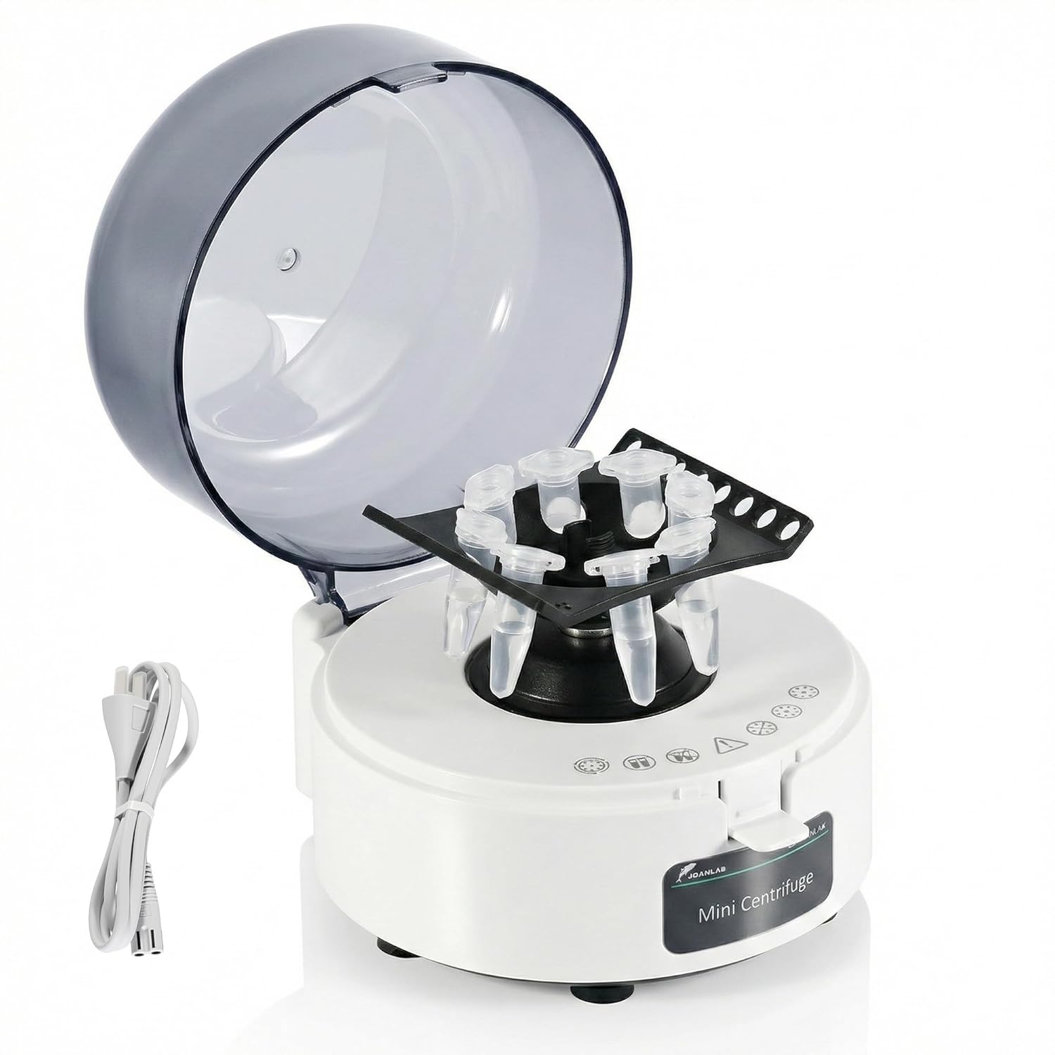 4000RPM Centrifuge Machine, Electric Lab Benchtop Centrifuge with 2-in1 Rotor, Portable Laboratory Centrifugal Equipment for 0.2ml/1.5ml/2ml Tubes