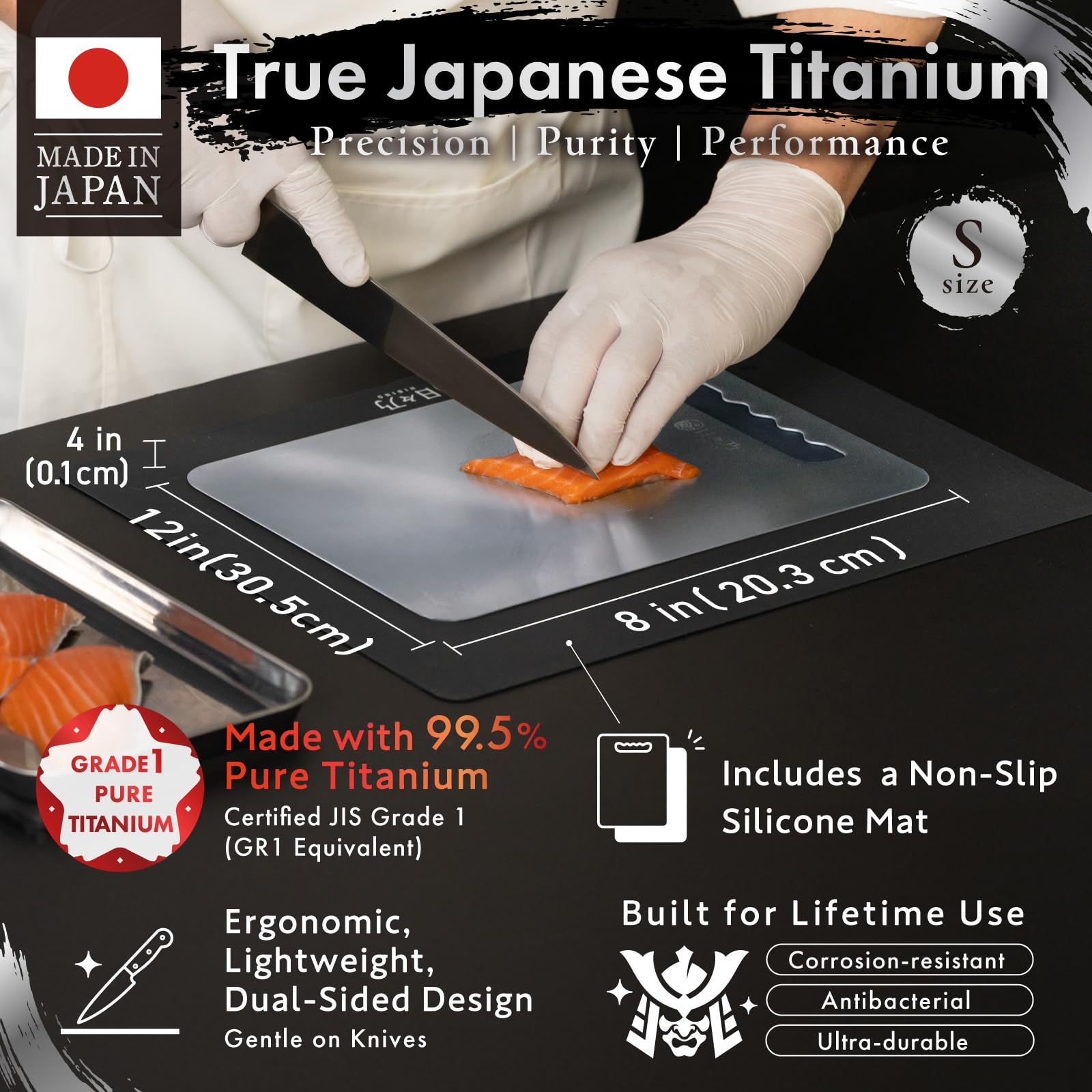 Amazon｜HIBINO(ヒビノ) チタンまな板 純日本製チタン99.5% 無毒 軽量