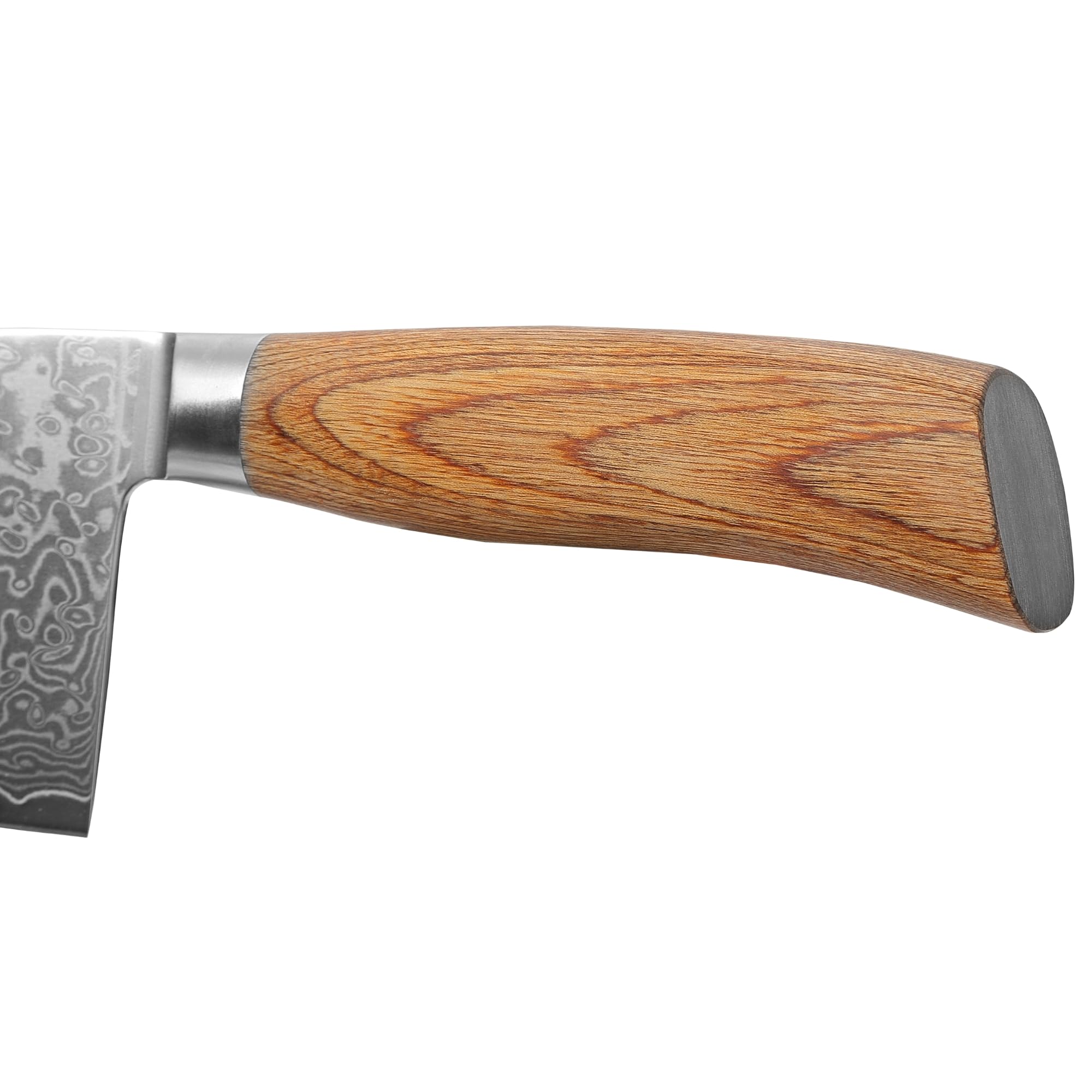 Wakoli EDIB Pro Chai Dao Messer, 17 cm Klinge aus Damaststahl mit VG10 Kern | 67 Lagen, 60 ± 2 HRC, 32 cm Gesamtlänge, Pakkaholzgriff und Geschenkbox; für Fleisch, Gemüse und Kräuter, nicht für Knochen