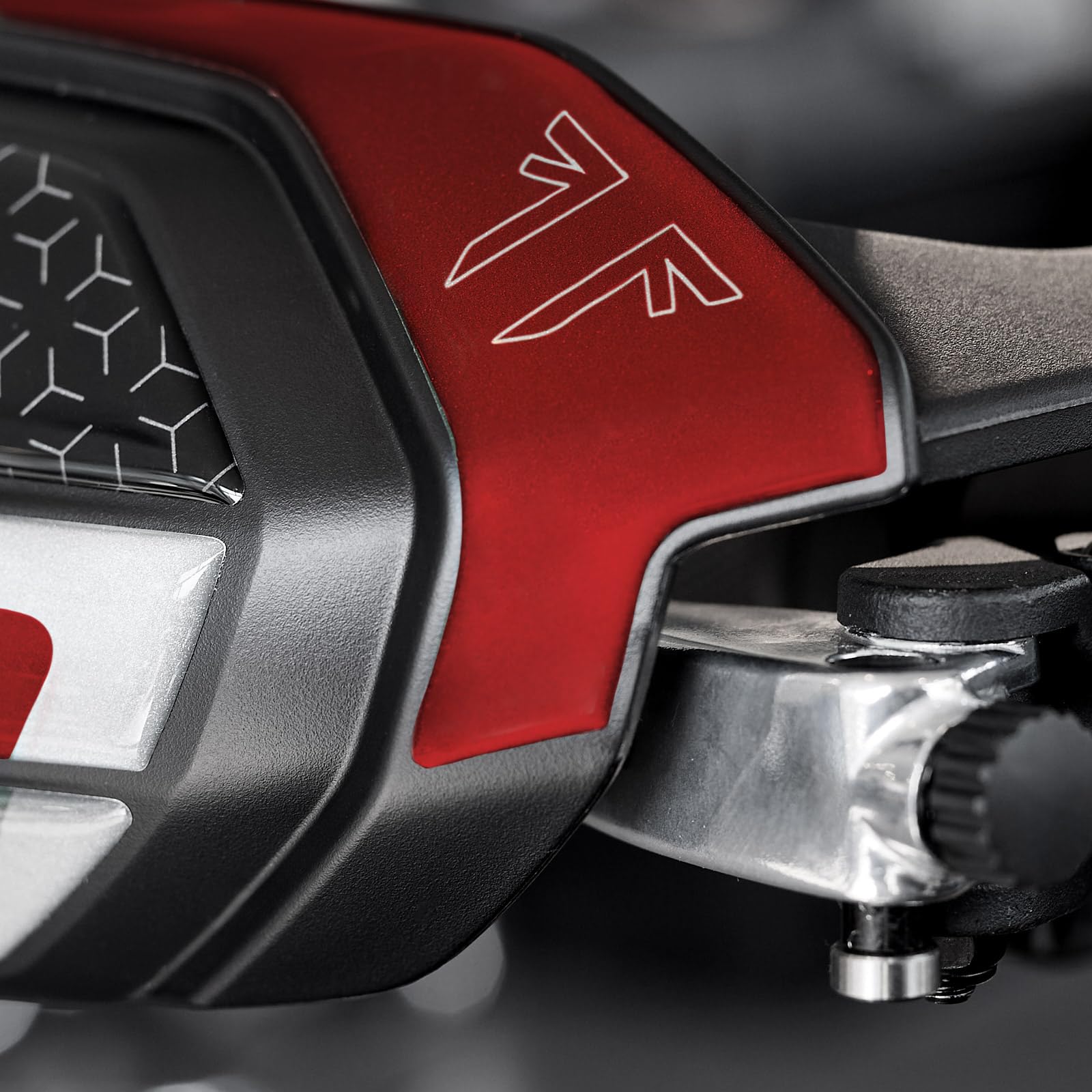 Resin Bike Adhesivos de Moto Compatibles con Triumph Tiger 900 2024. Protección Paramanos de Choques y Arañazos de Moto. Pegatinas 3D Resinadas Made in Italy