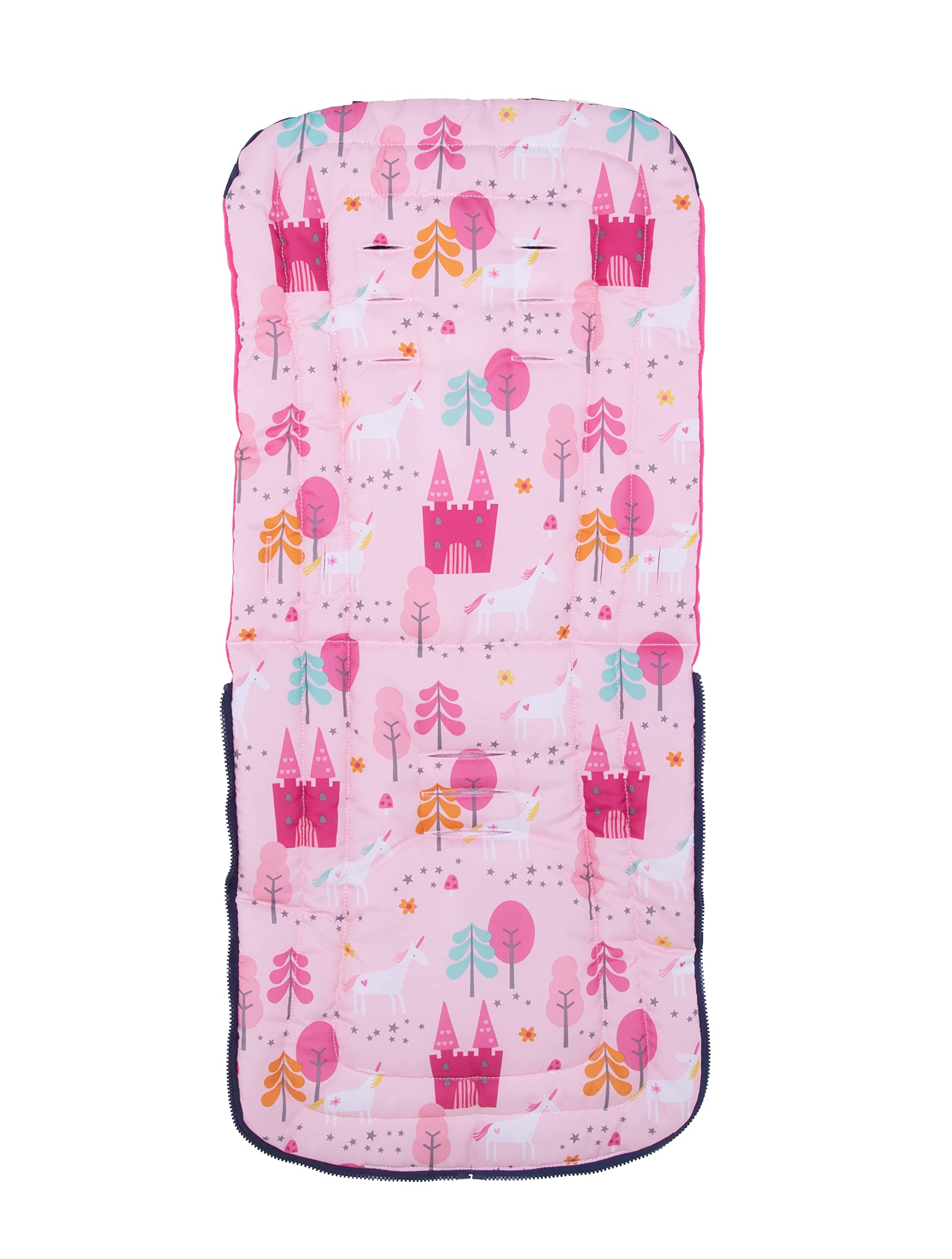 Cosatto Chancelière Universelle - Confortables - pour Toutes Les Saisons - Rembourrée - pour Poussette - Lavable - avec Kangourou pour Les Mains - Licorne de Conte de fées