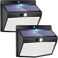 Vista 9 de Peasur Paquete de 6 luces solares para exteriores con sensor de movimiento, luces solares de seguridad impermeables con 3 modos de iluminación
