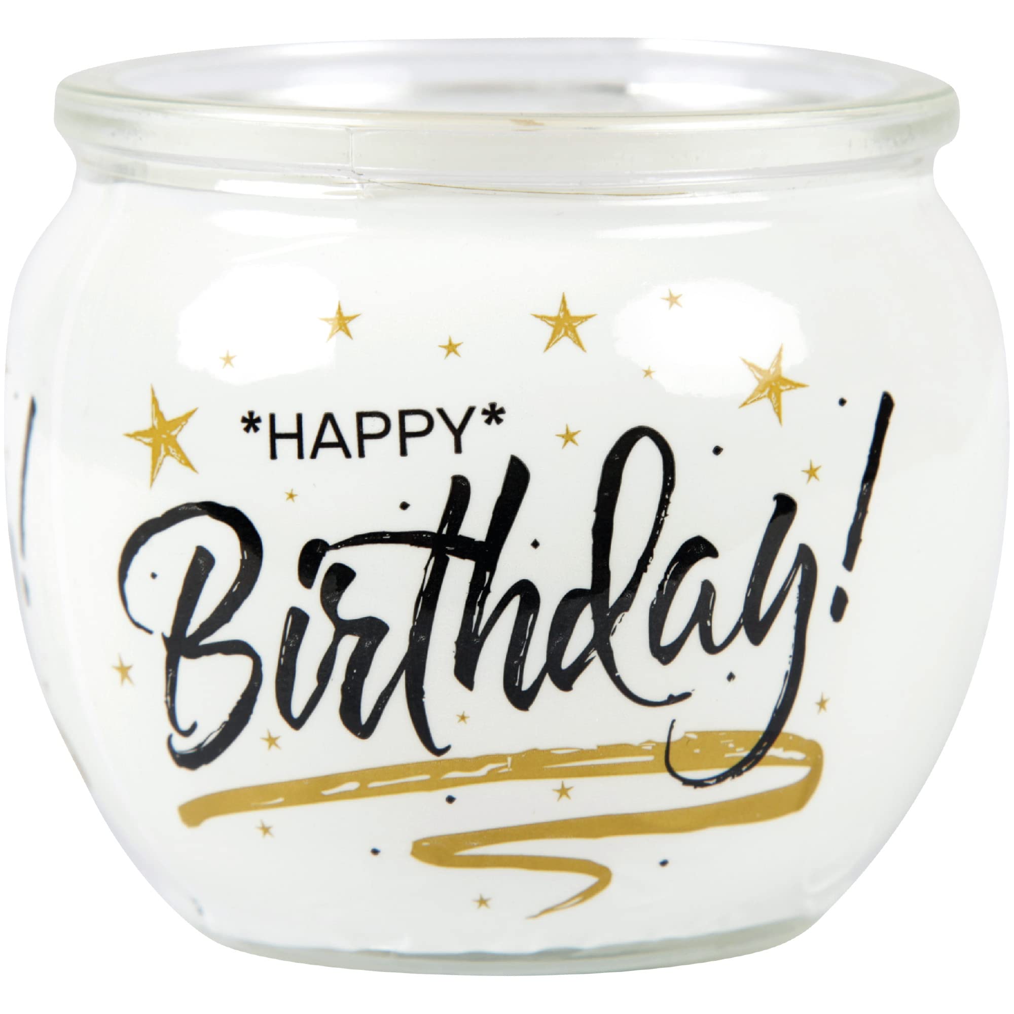 Candela Profumata In Vetro Con Frasi - Tema Compleanno, Durata Fino A 22 Ore - Decorazione E Regalo Ideale - 3