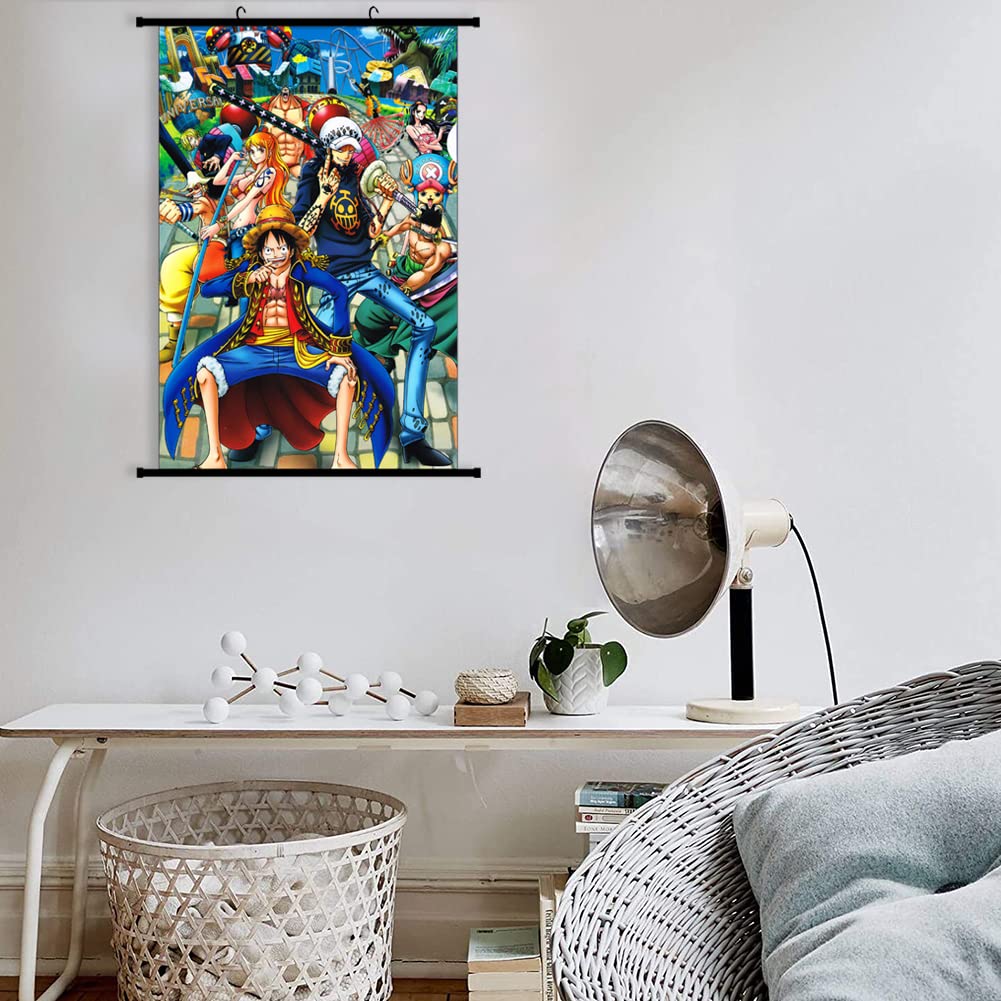 BESTZY One Piece Anime Manga Poster Scroll Wall Decoration Gift