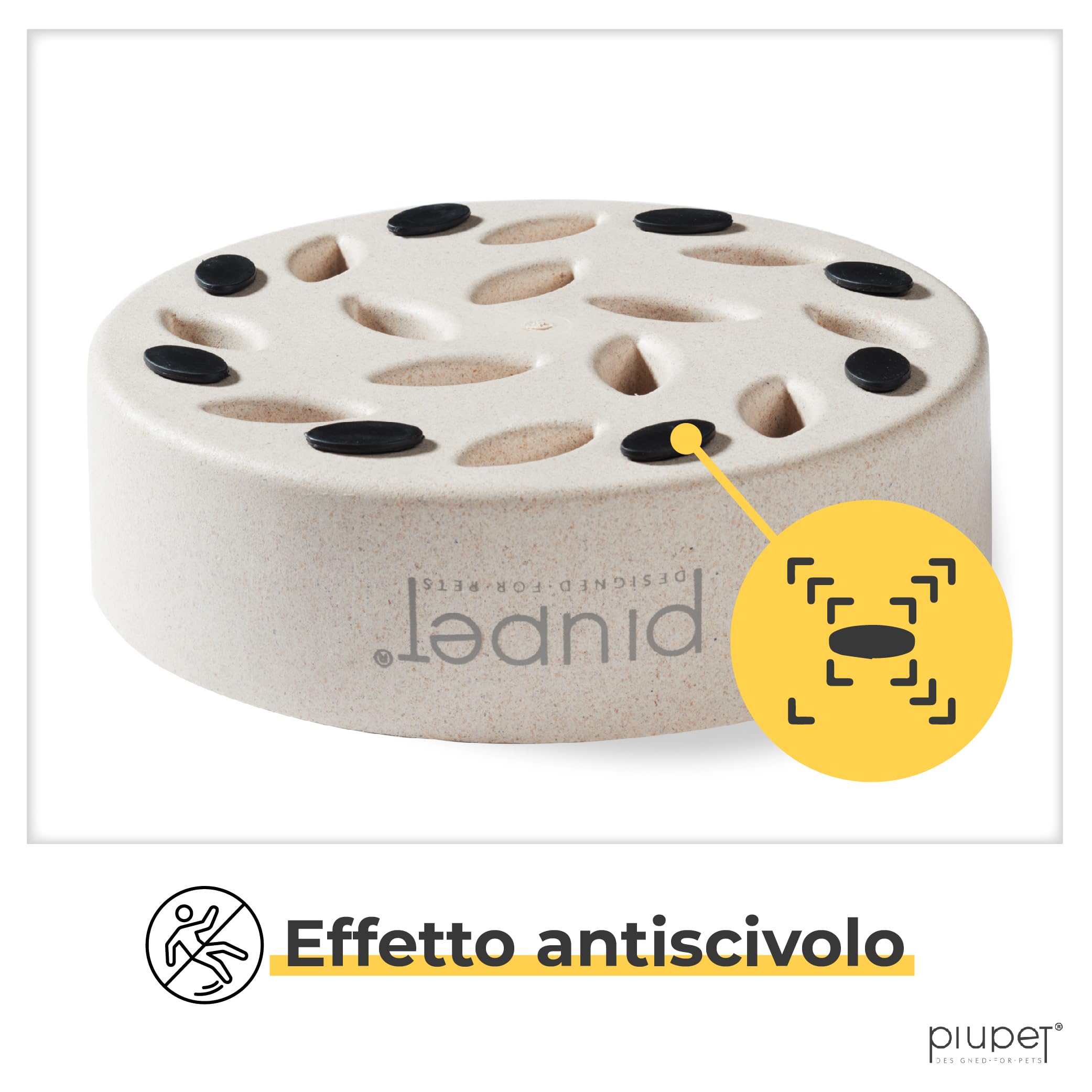 PiuPet Ciotola per cani con alimentatore lento I 1,4L I lavabile in lavastoviglie I grande ciotola per cani con alimentazione lenta I Ciotola per cibo per cani I Dog Feeder Slow Feeder Bowl Large