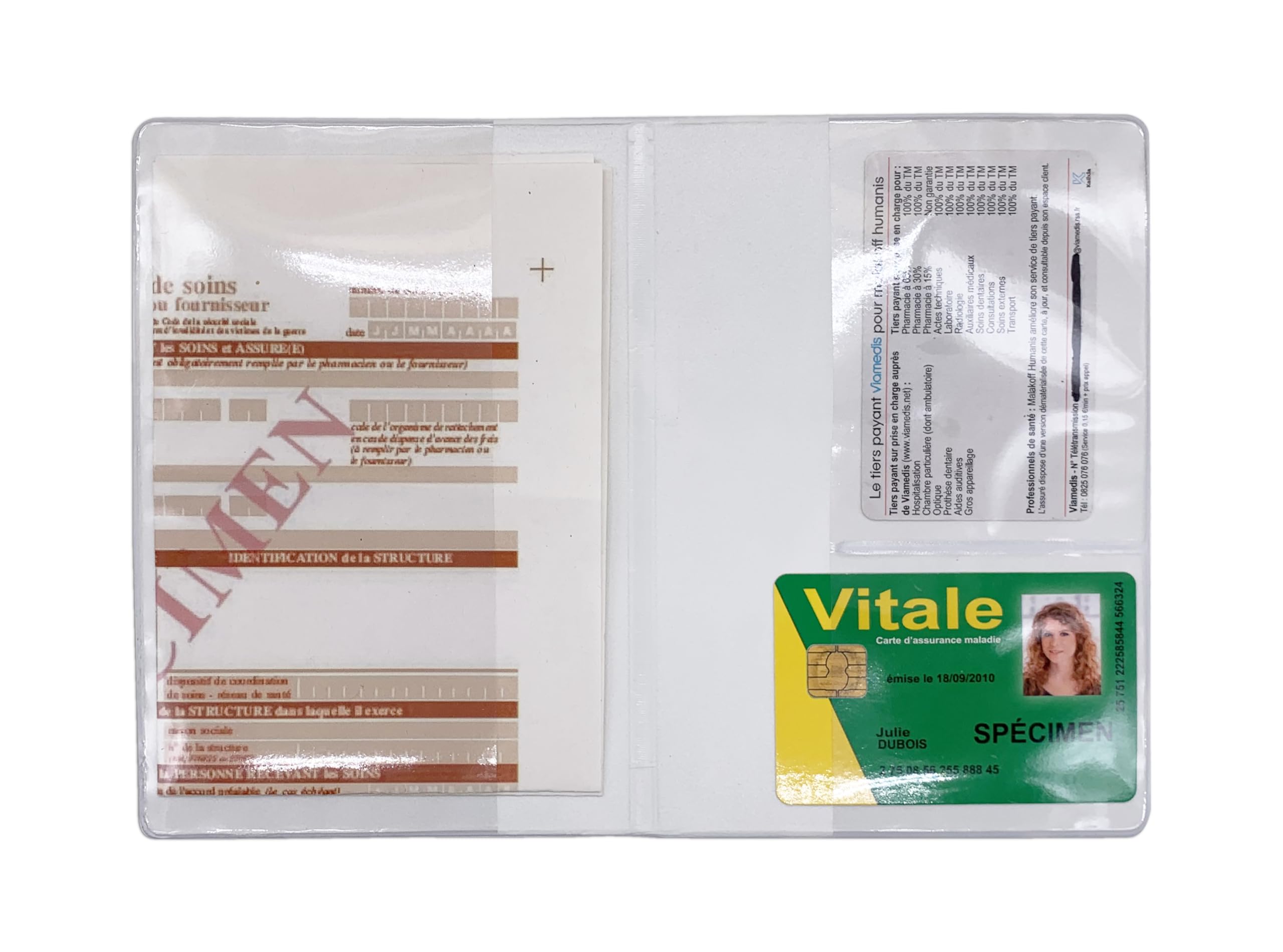 nemau - Pochette Garde Ordonnance - Gomme Expansée - Fabriqué en France - Étui pour Ordonnance, Feuilles de Soins, Carte Vitale, Carte Mutuelle, Carte d’Assurance Santé - Modèle Bambou