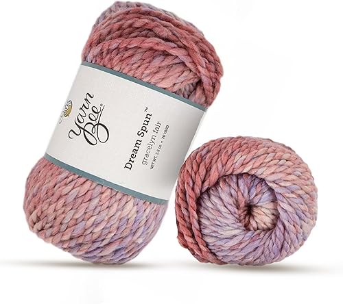 Miniatura 10 de Bee - Ovillo de hilo voluminoso para tejer y tejer, madeja de hilo suave, 76 yardas de 80% acrílico y 20% lana de superlavado, accesorios para